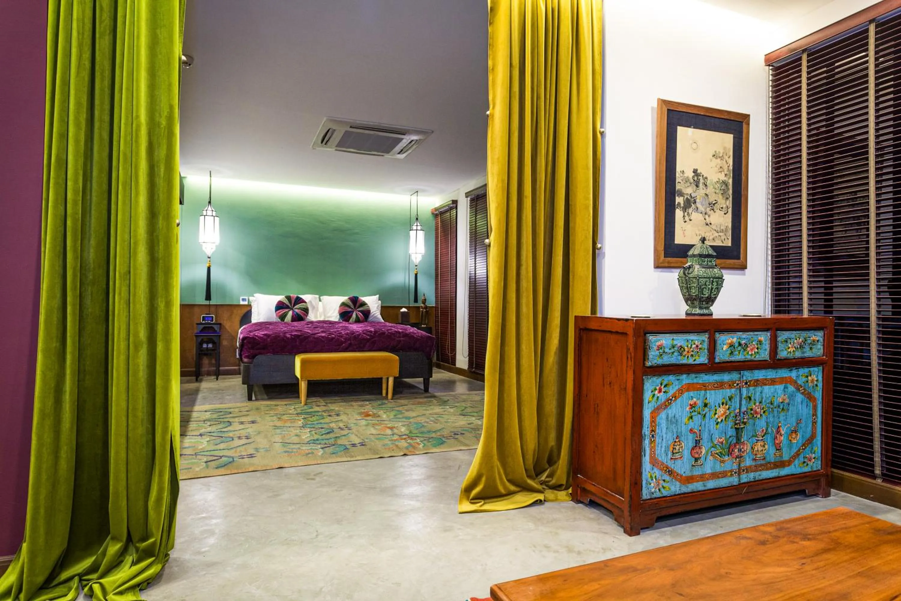 Photo of the whole room, Bed in Lao Poet Hotel