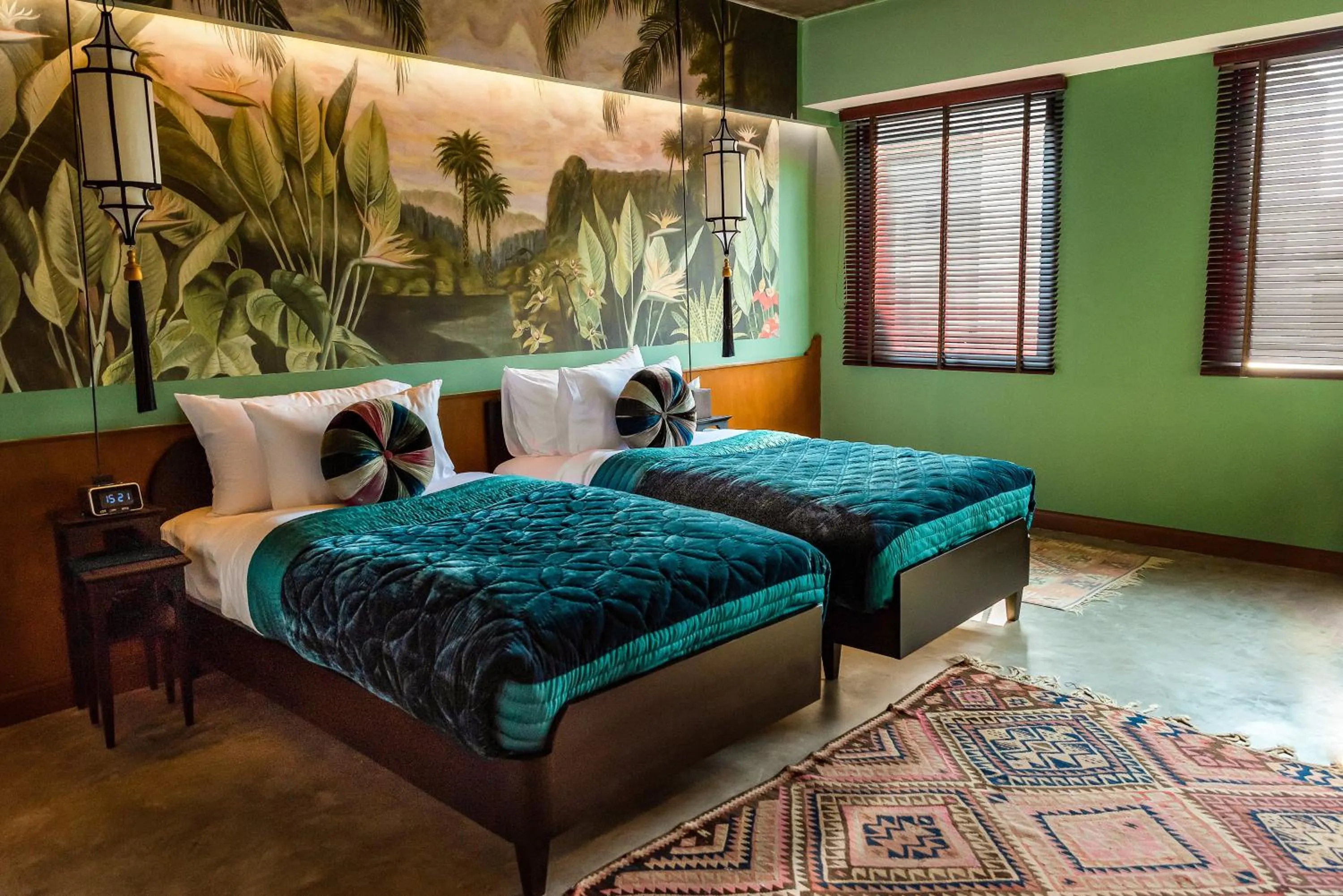 Photo of the whole room, Bed in Lao Poet Hotel