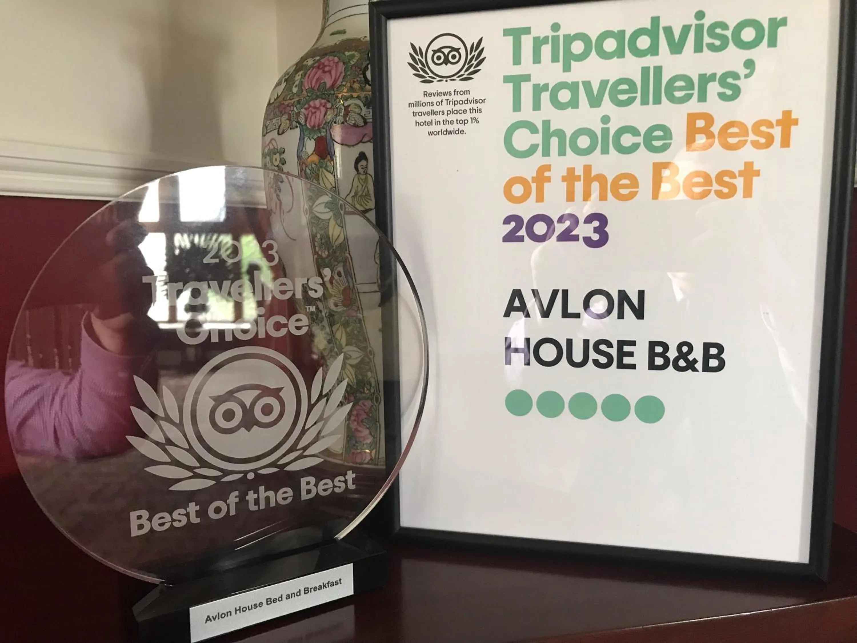 Certificate/Award in Avlon House Bed and Breakfast