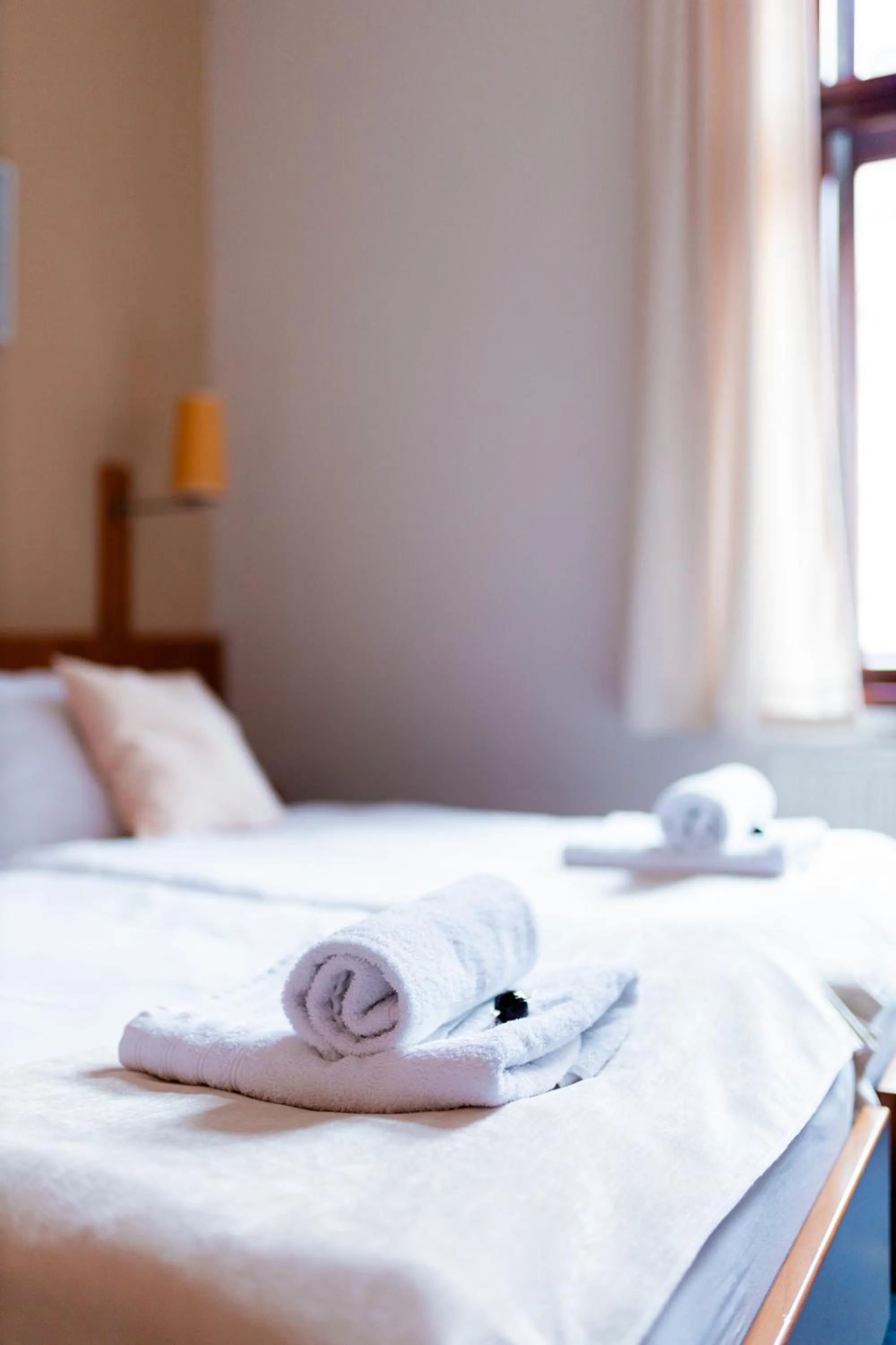 Bed in Hotel Apollon