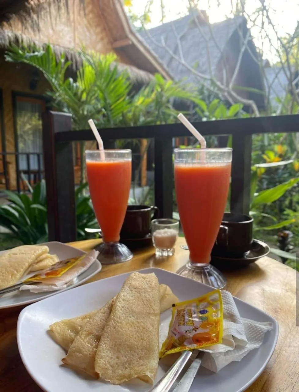 Breakfast in Kubu Artha Bungalow Nusa Penida
