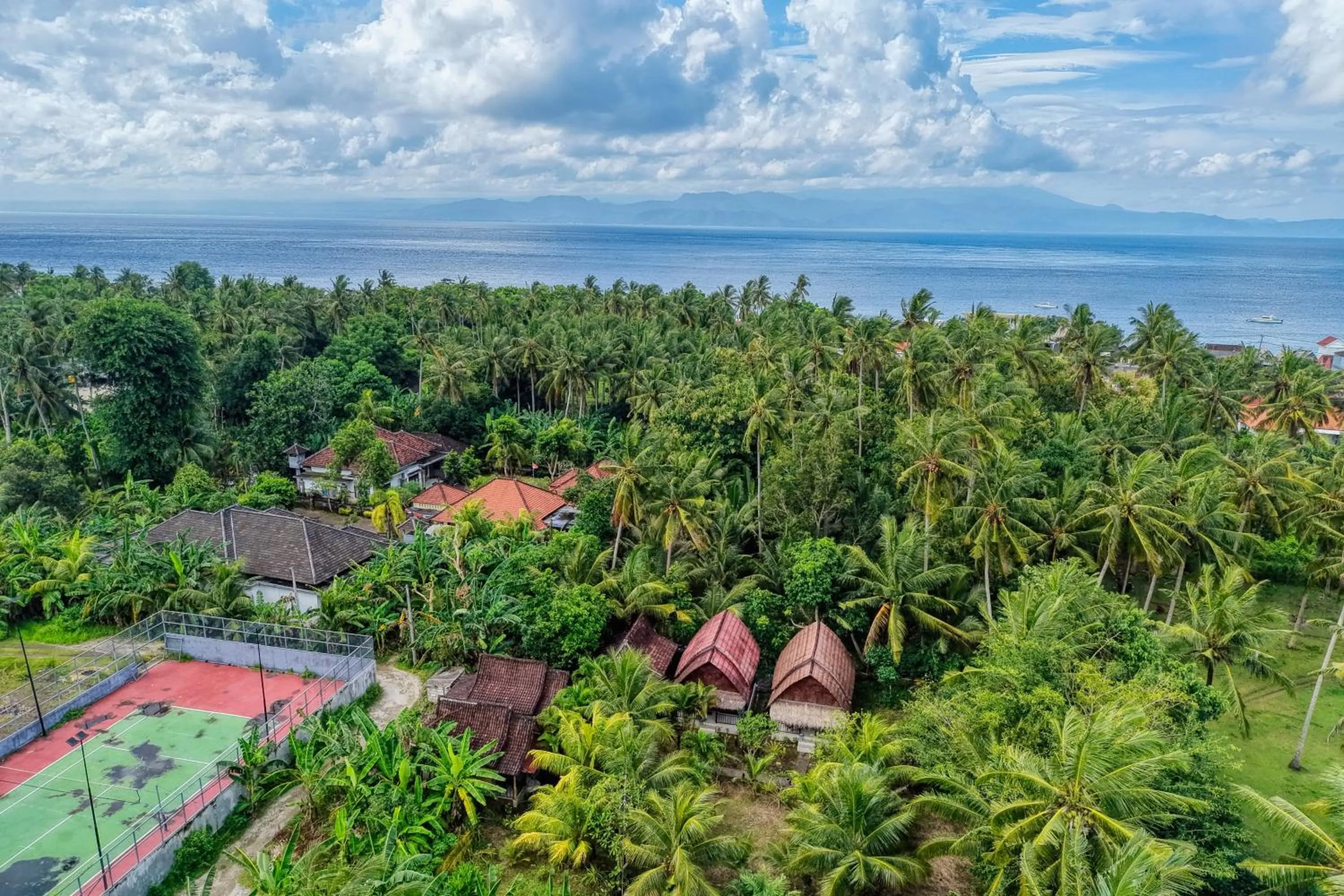 Bird's eye view in Kubu Artha Bungalow Nusa Penida