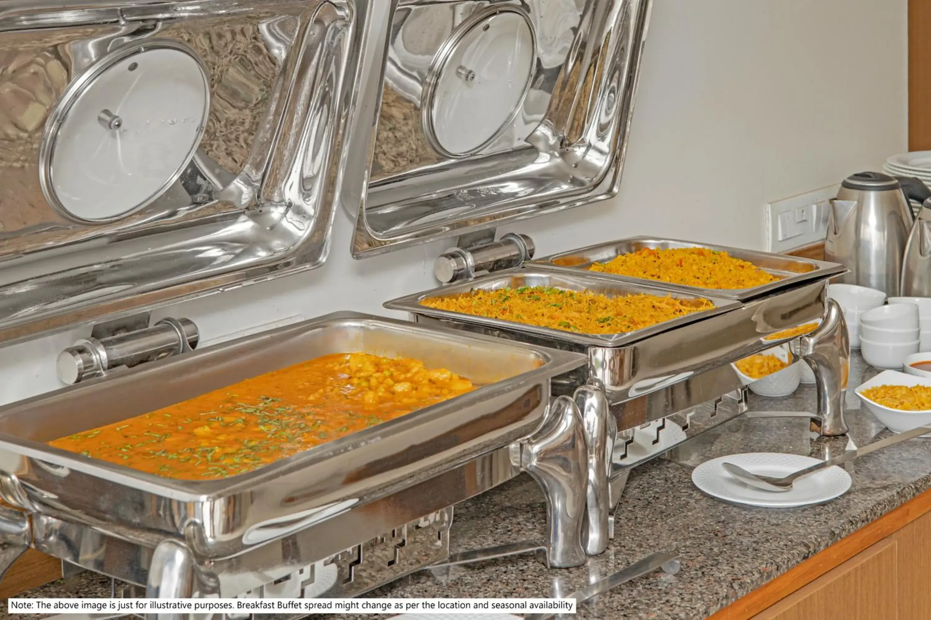 Buffet breakfast in Treebo Balaji Residency Buffet breakfast in Treebo Balaji Residency