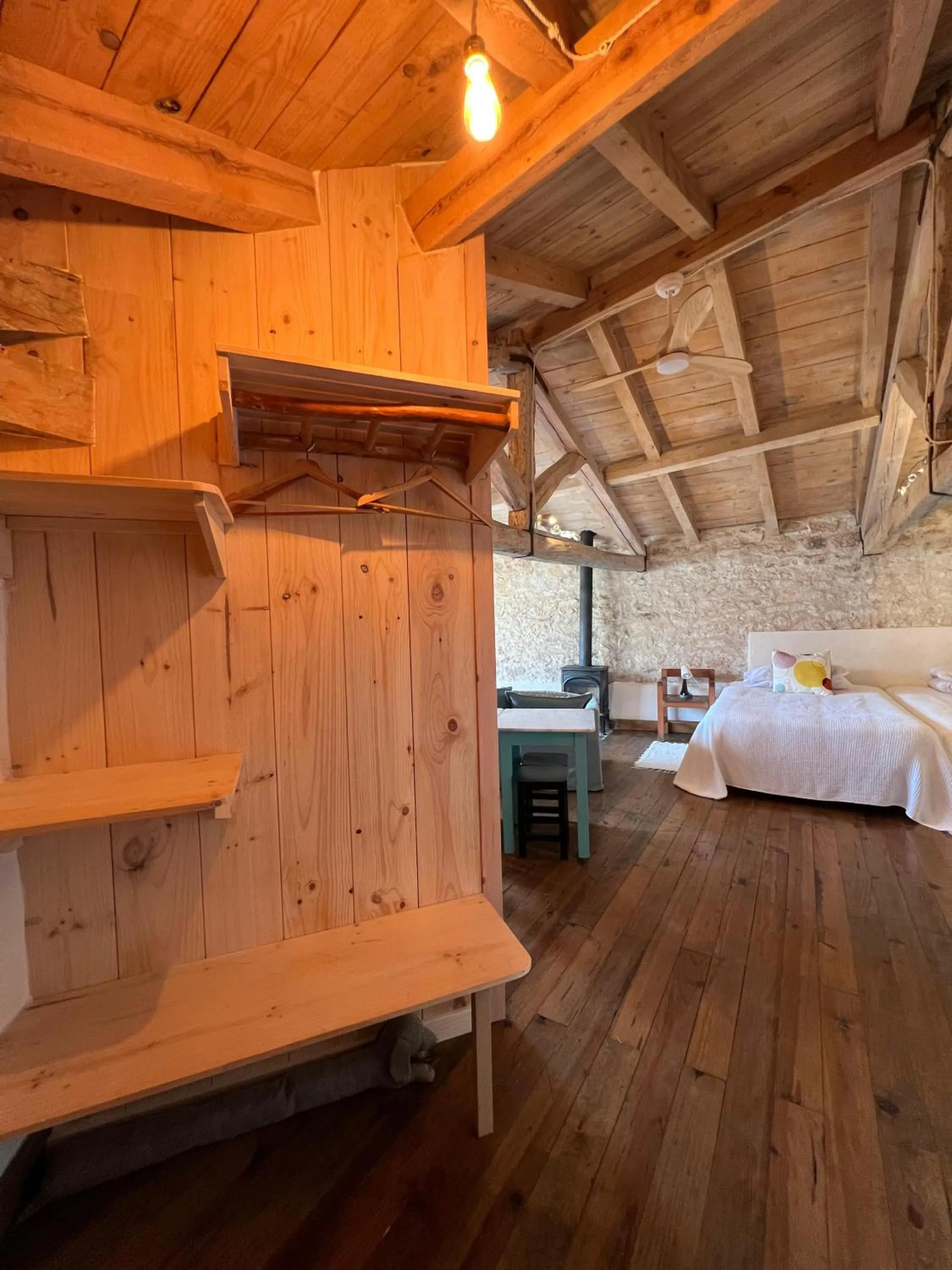 Bathroom, Bed in Casa Rural La Chocolateria