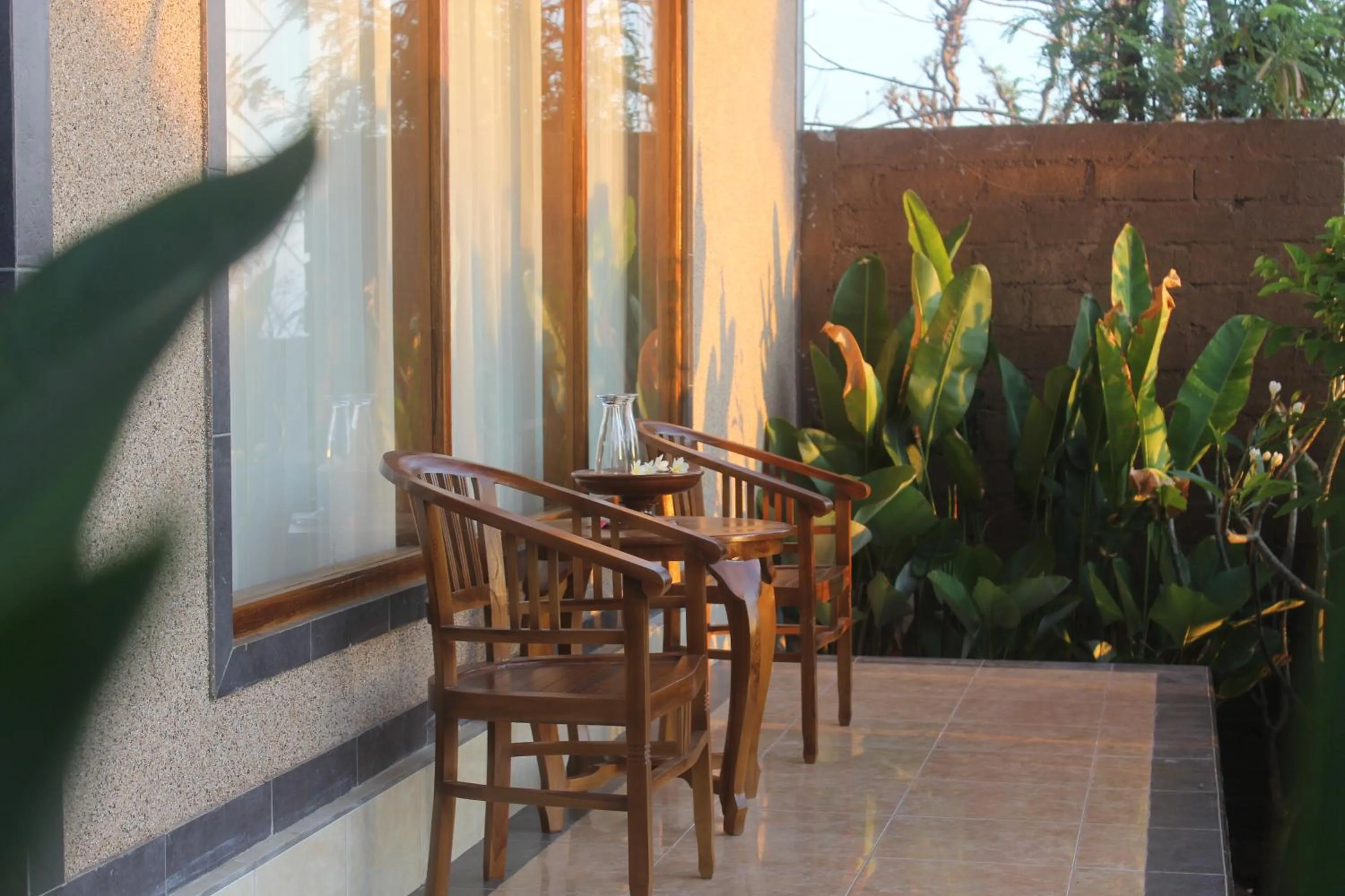 Balcony/Terrace in Eliska Sari Bungalows Sumberkima