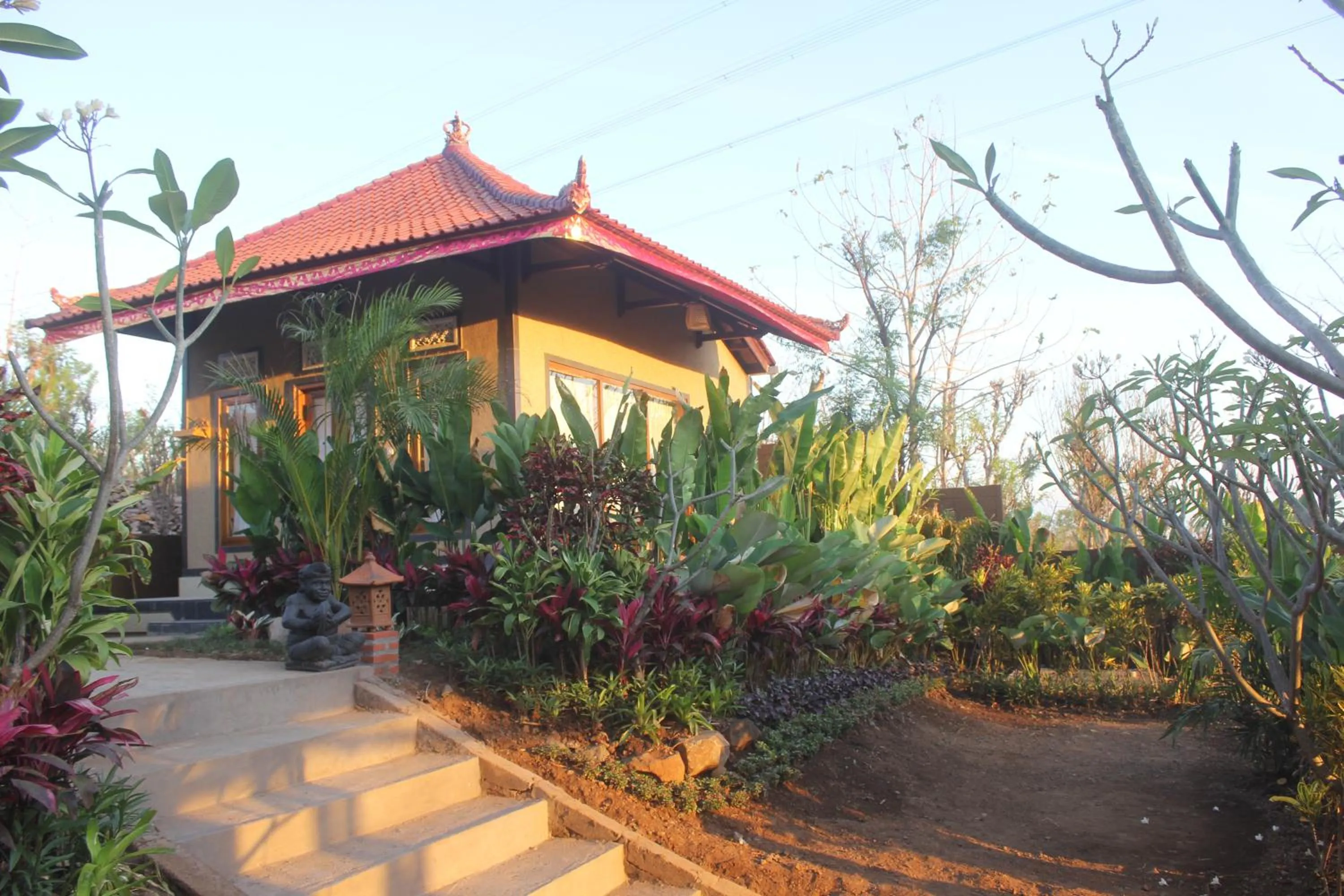 Garden view in Eliska Sari Bungalows Sumberkima