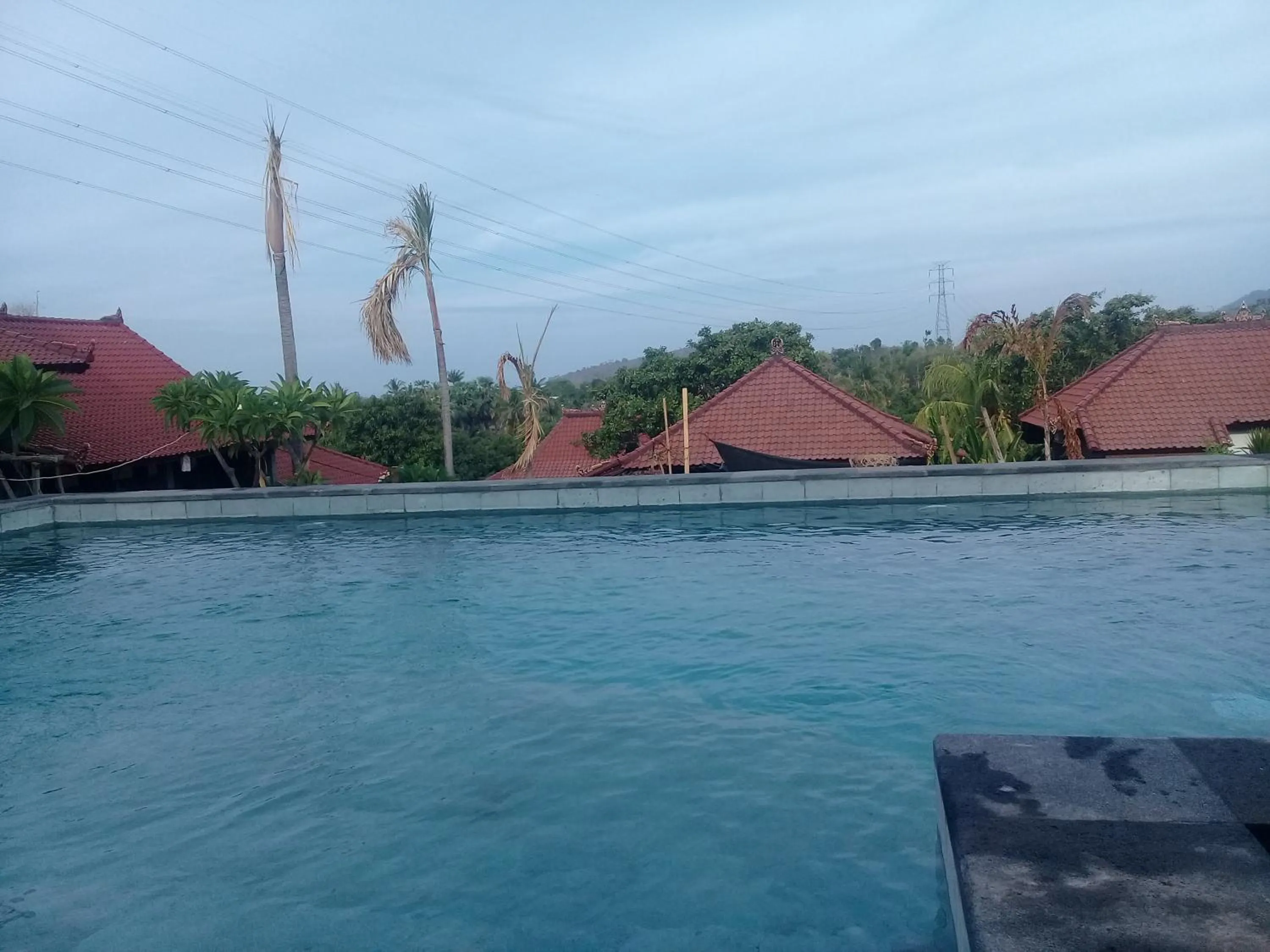 Pool view in Eliska Sari Bungalows Sumberkima