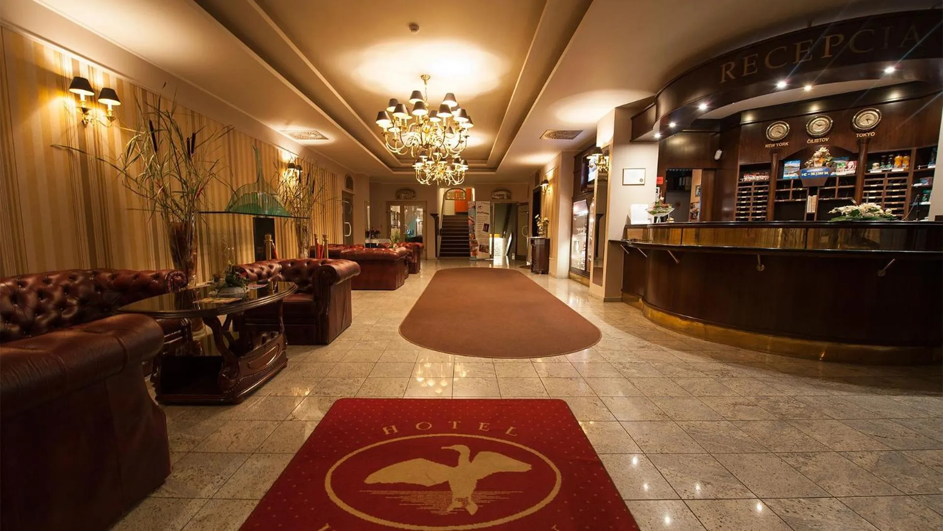 Lobby or reception in Hotel Kormorán