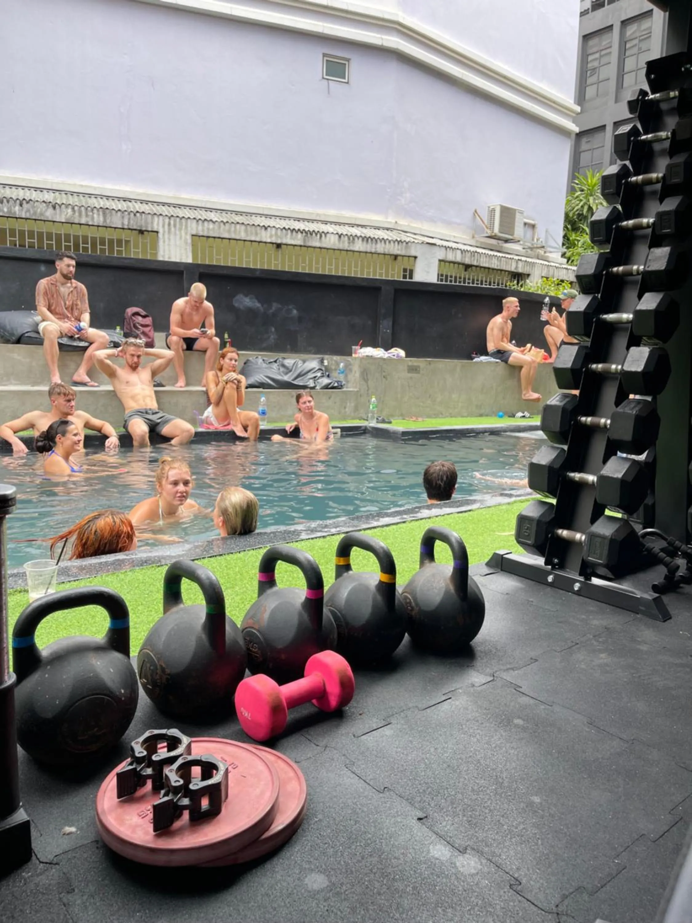 Property building in BED STATION Hostel Khaosan