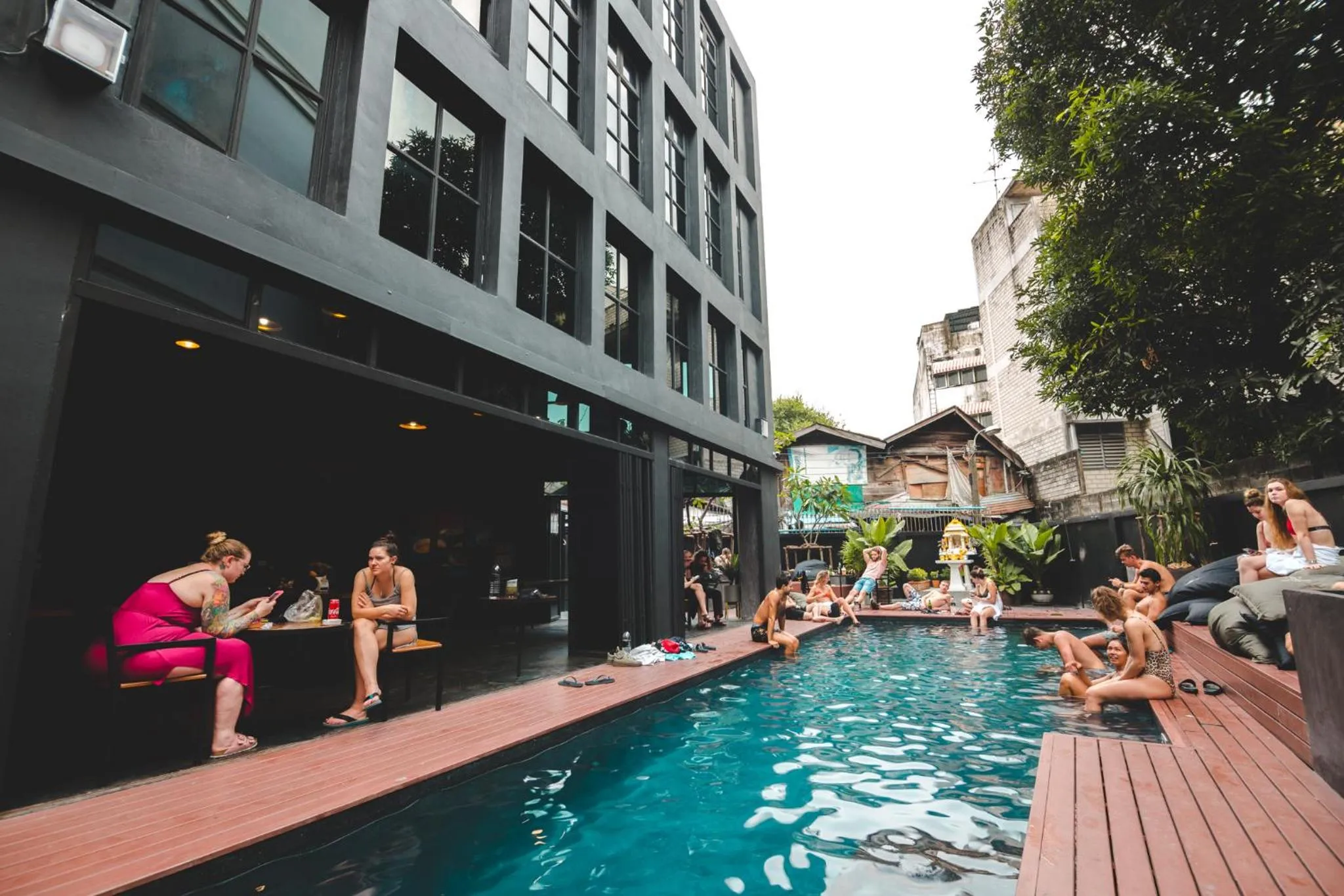 Property building in BED STATION Hostel Khaosan