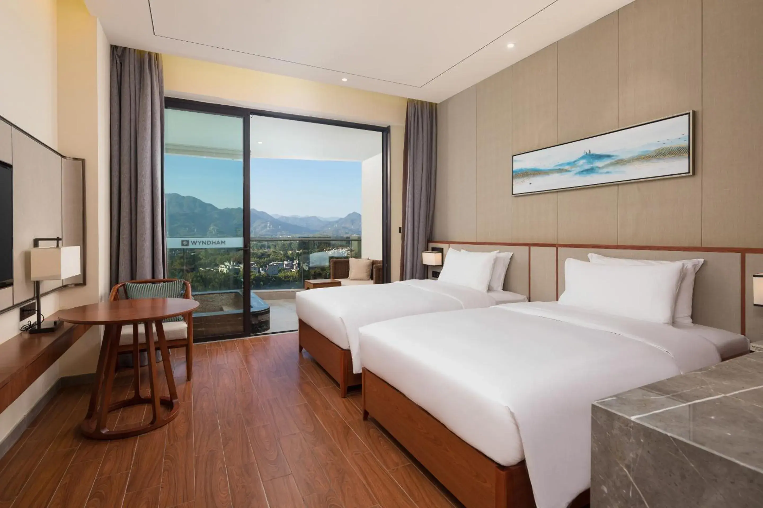 Bed in Wyndham Nankunshan Bed in Wyndham Nankunshan