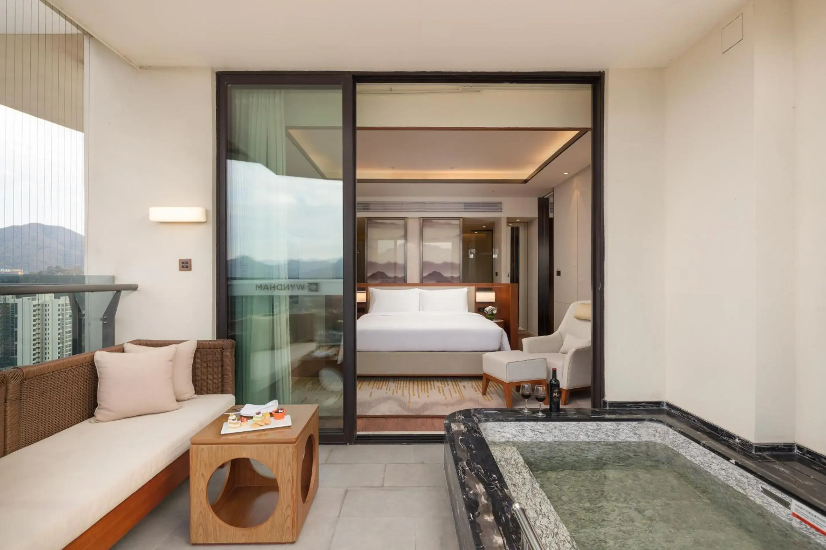 Bed in Wyndham Nankunshan Bed in Wyndham Nankunshan