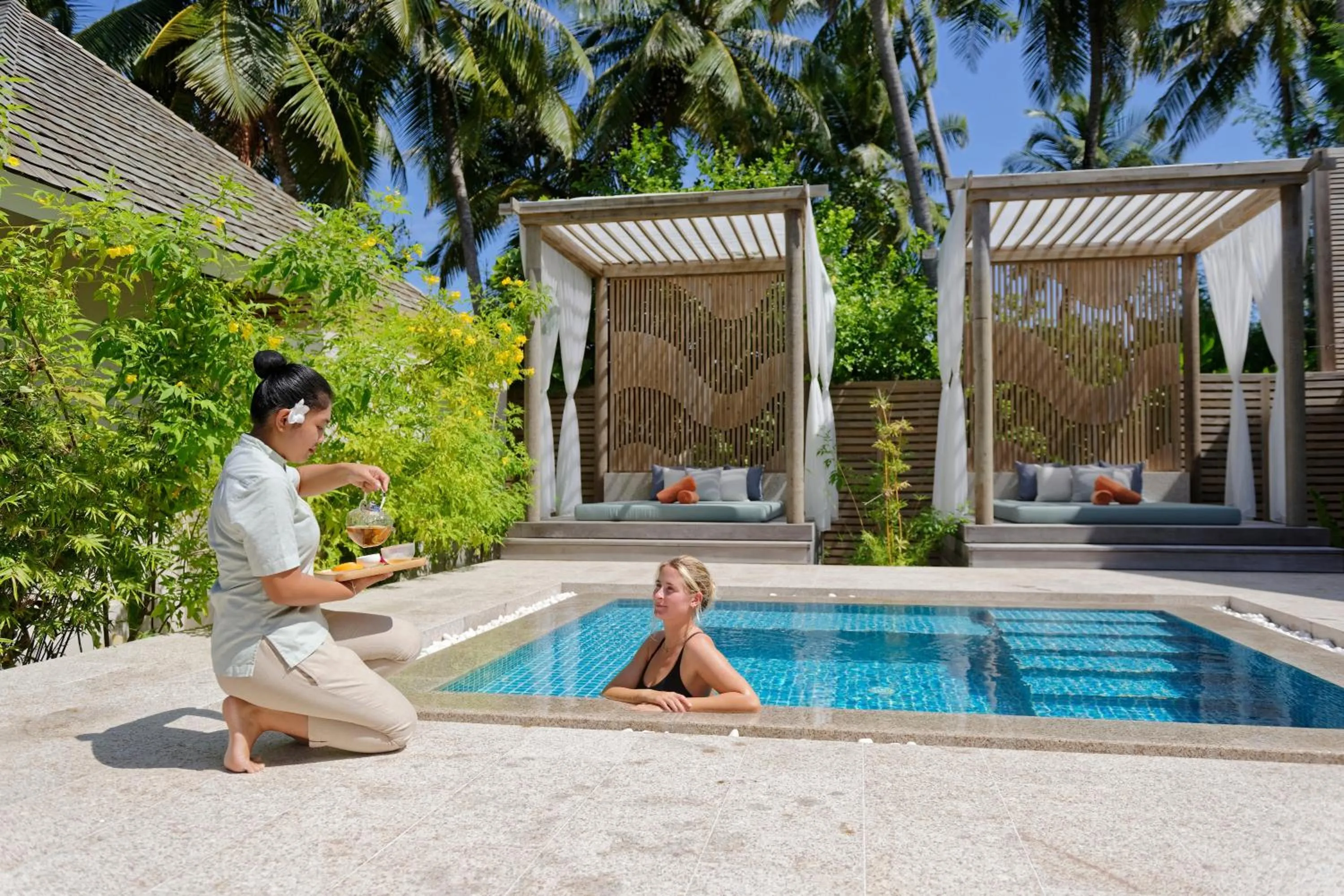 Patio in Emerald Faarufushi Resort & Spa - Deluxe All Inclusive