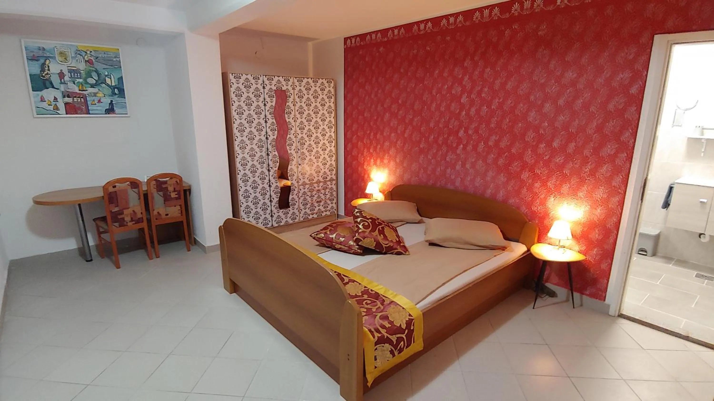 Bed in Villa Senegačnik