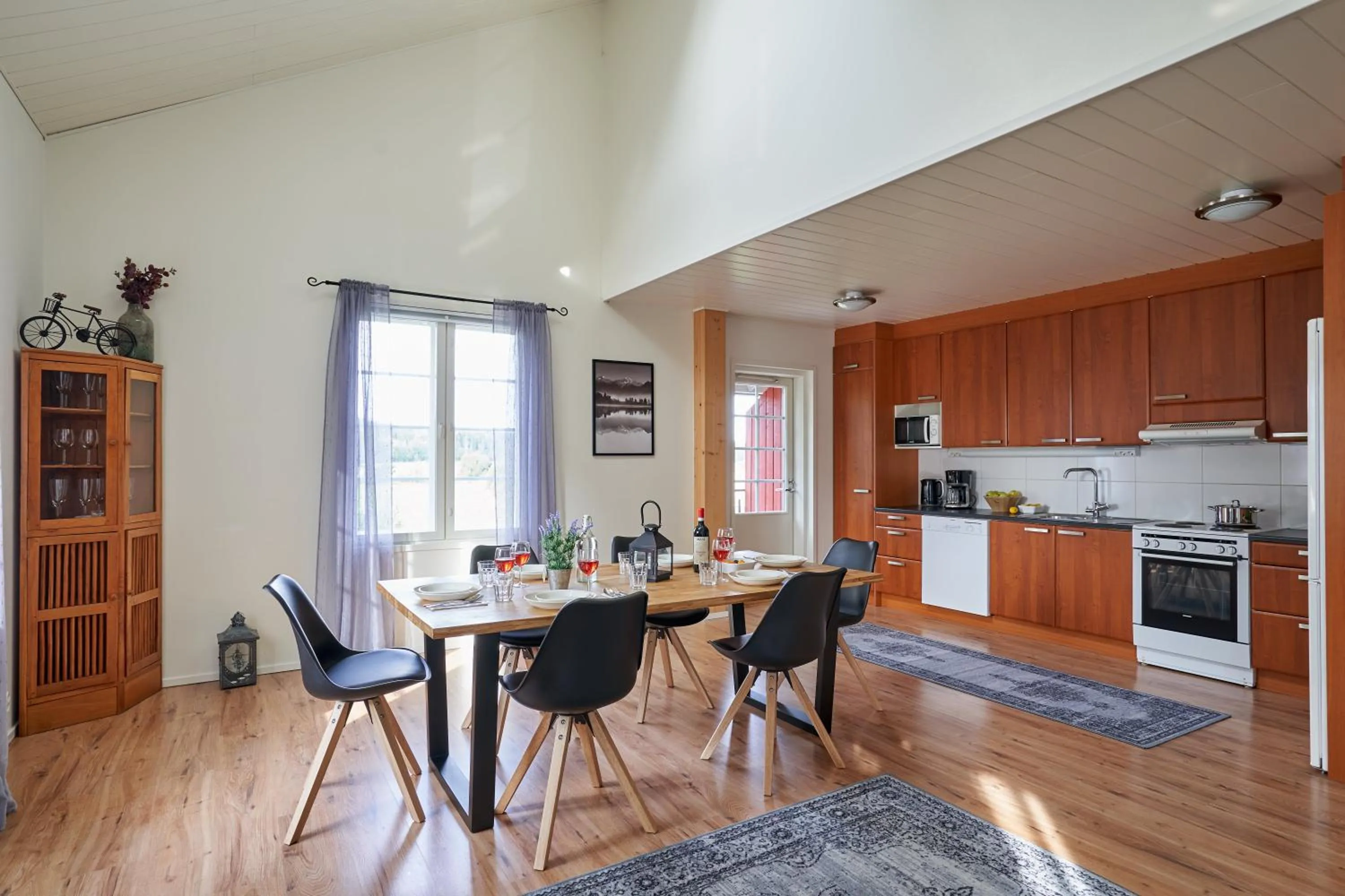 Kitchen or kitchenette in Apartments in Porvoo