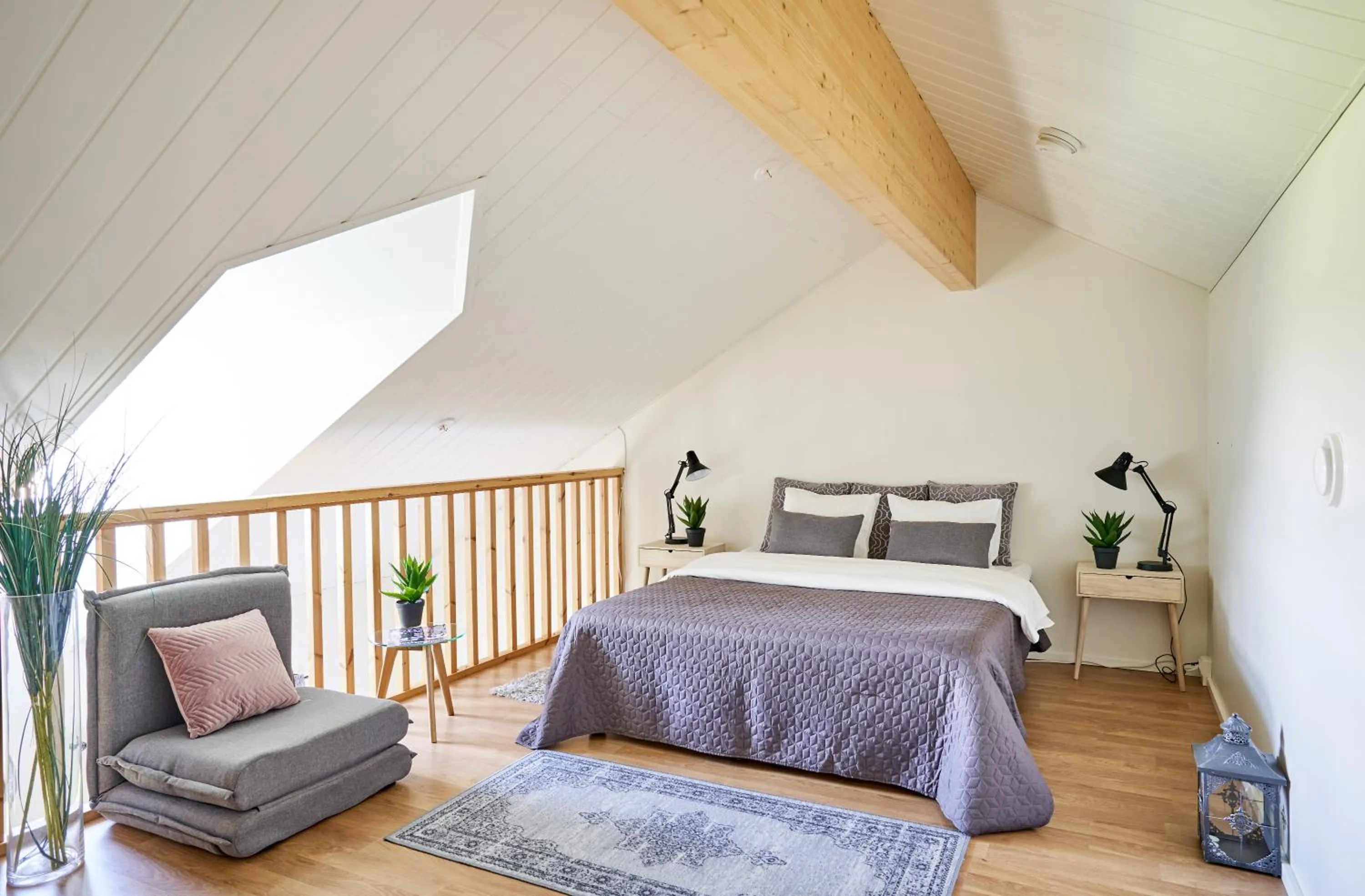 Bedroom, Bed in Apartments in Porvoo