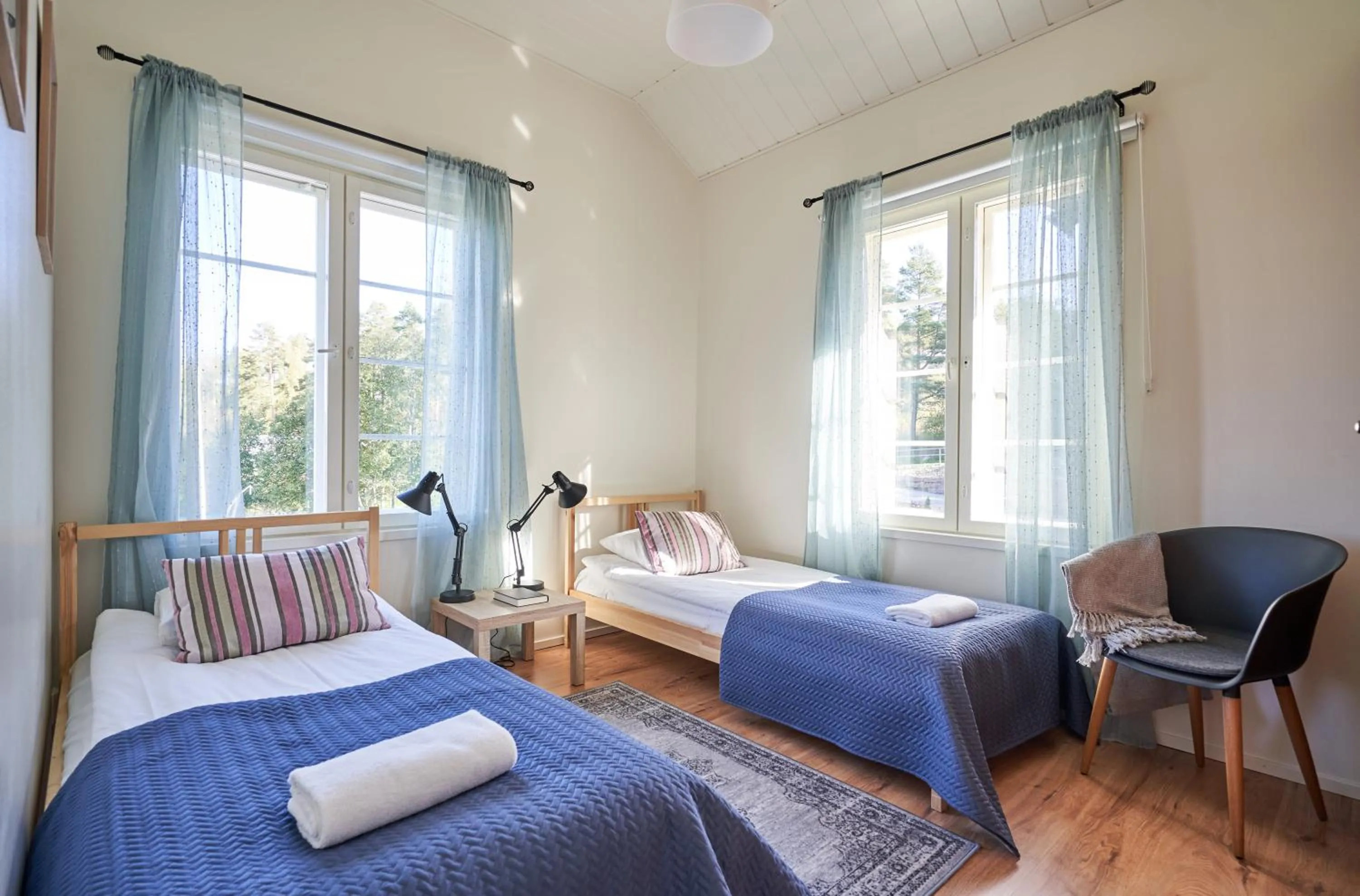 Bedroom, Bed in Apartments in Porvoo