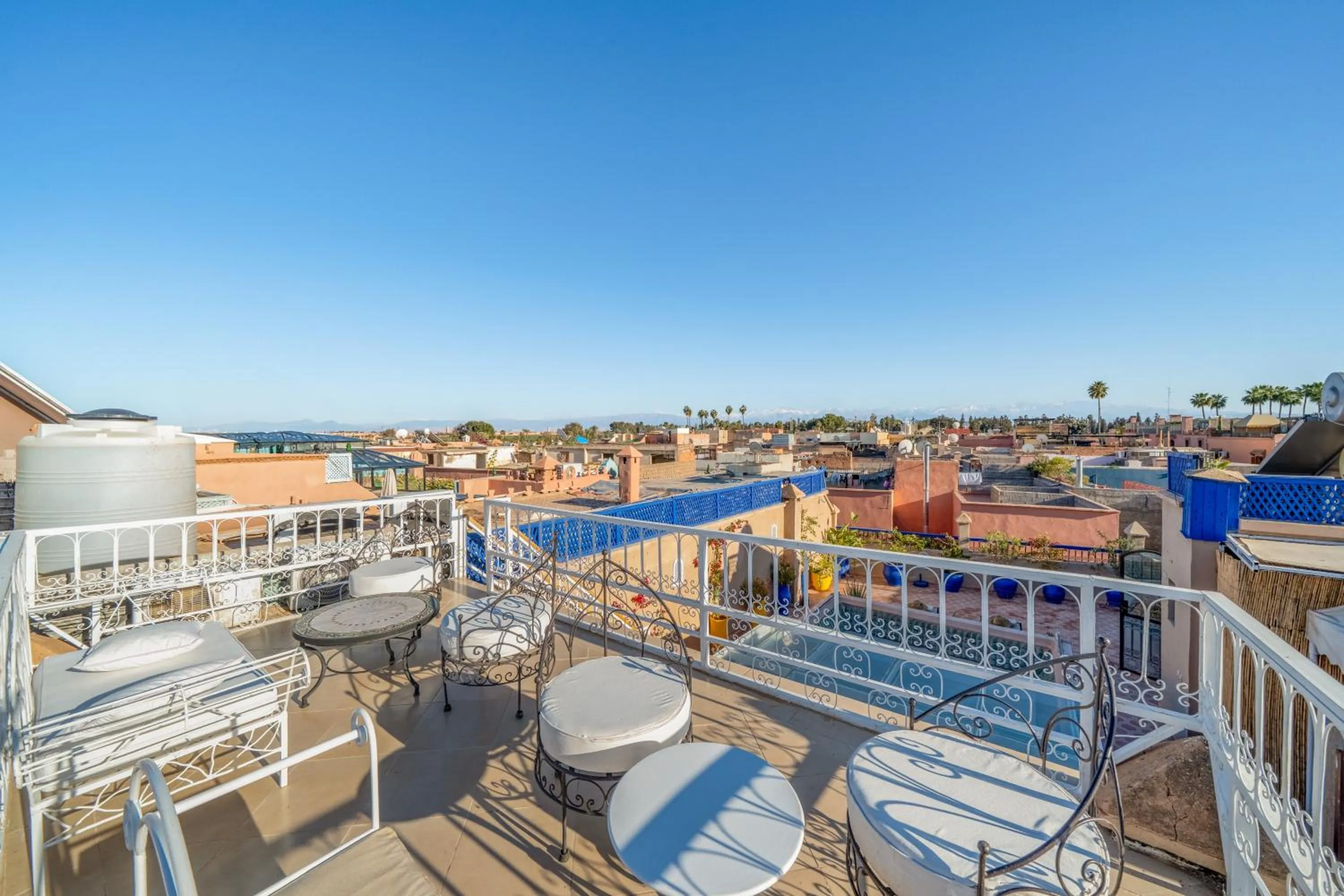 View (from property/room) in RIAD AWINATI Location Privatisée ,piscine chauffée , beau Rooftop