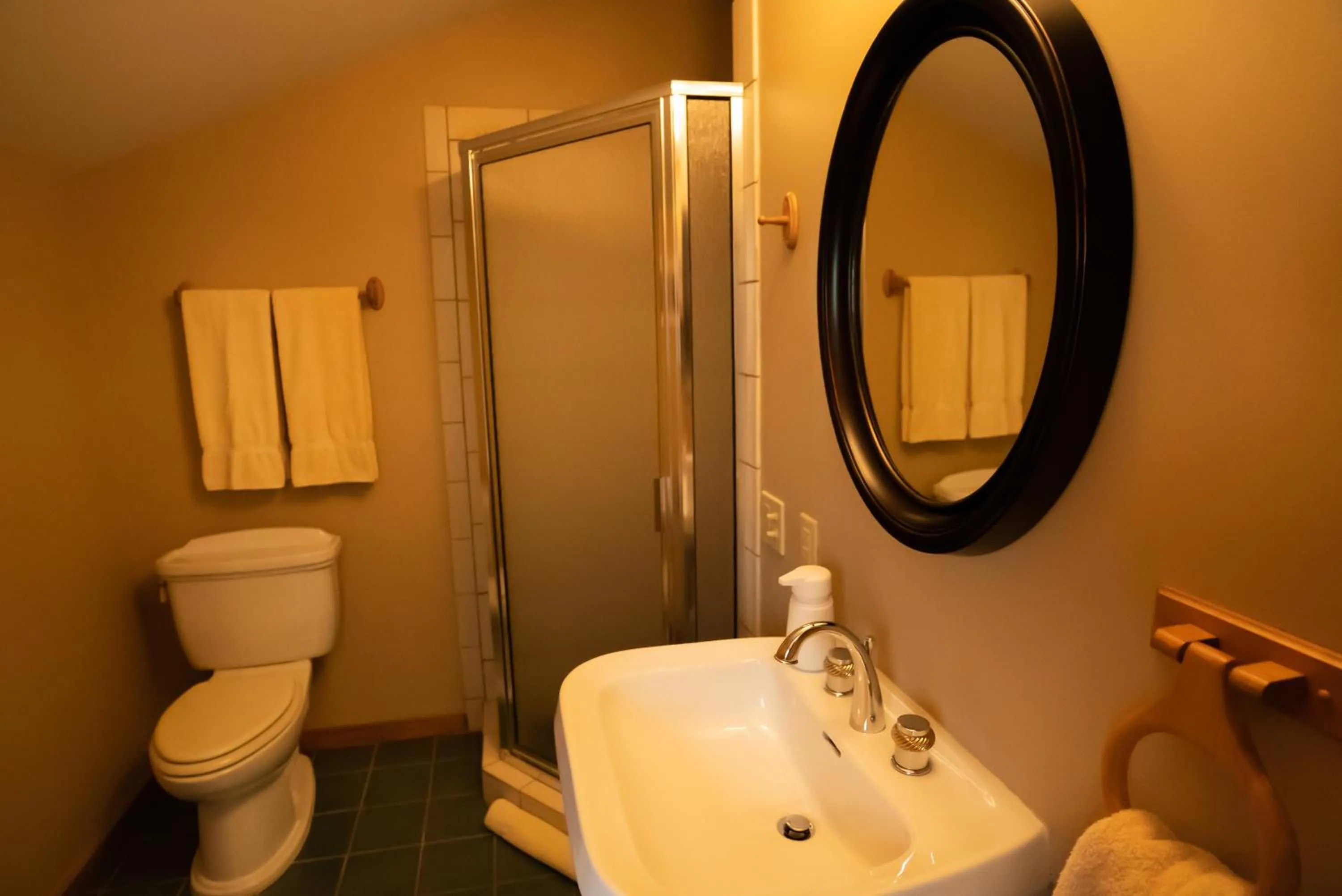 Shower in Garden Grove Inn Bed and Breakfast