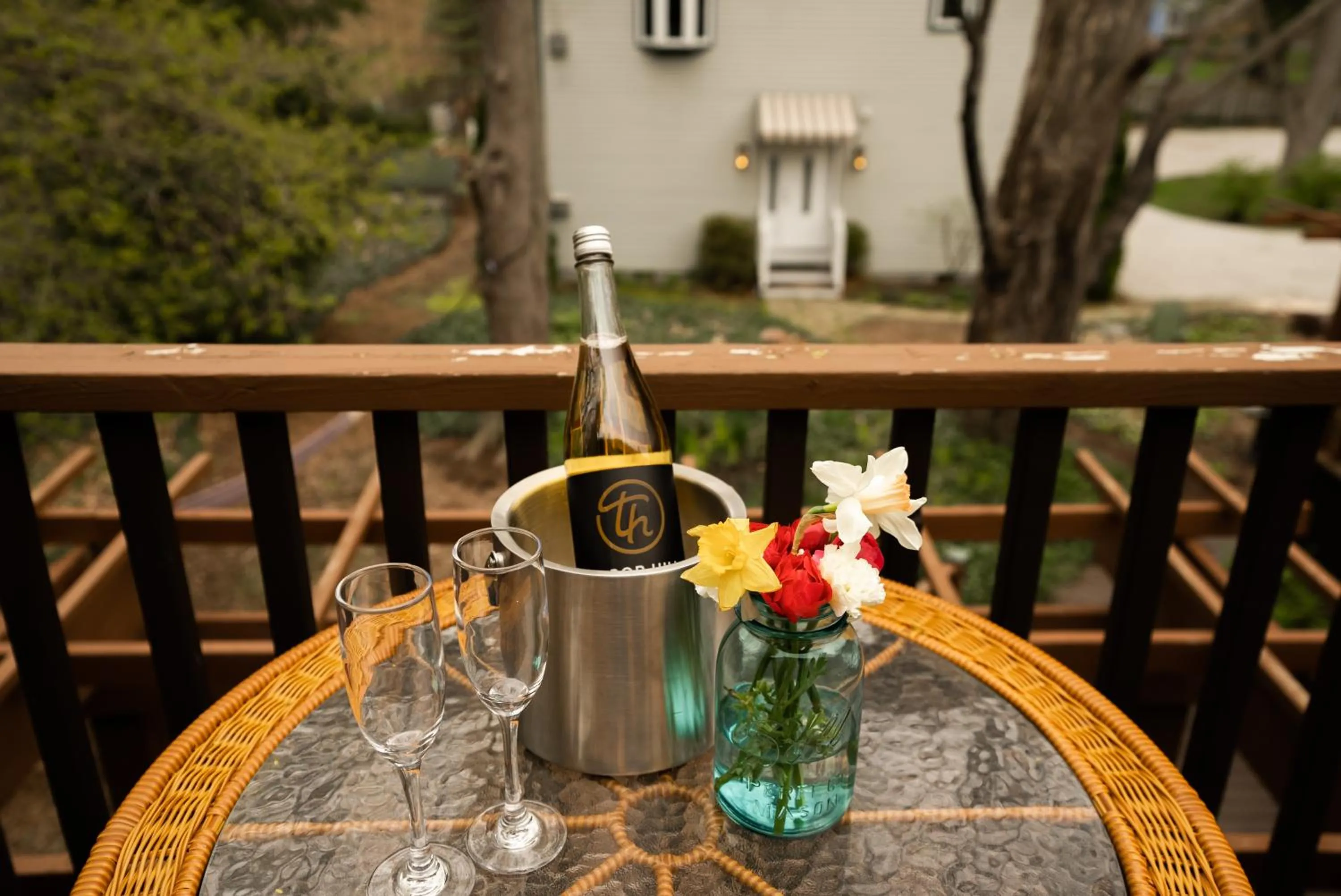 Patio in Garden Grove Inn Bed and Breakfast