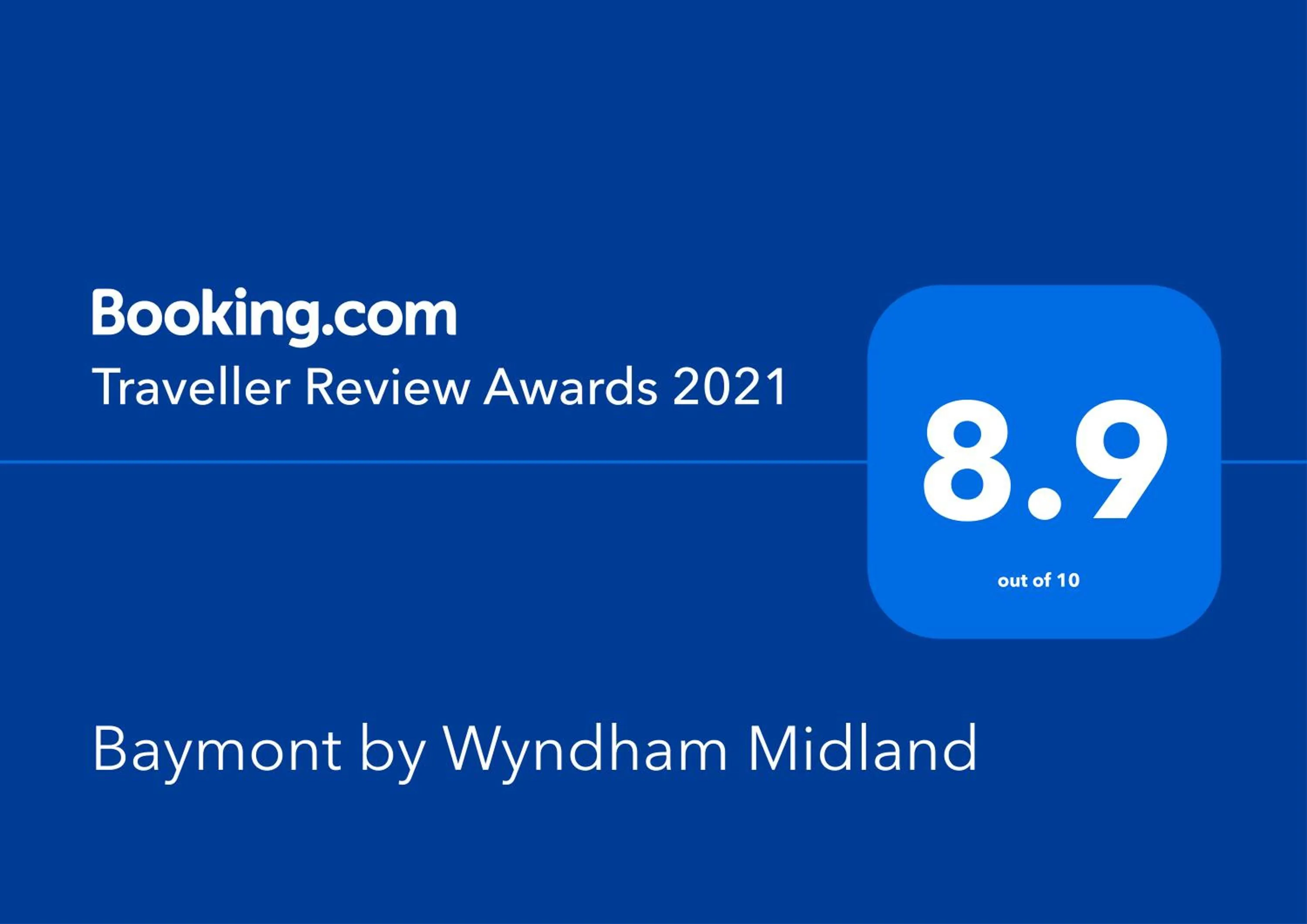 Certificate/Award in Baymont by Wyndham Midland