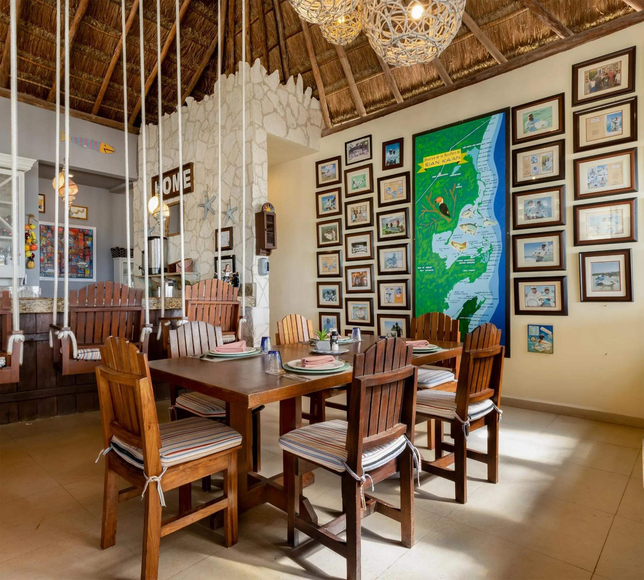 Restaurant/places to eat in Grand Slam Fishing Lodge Tulum