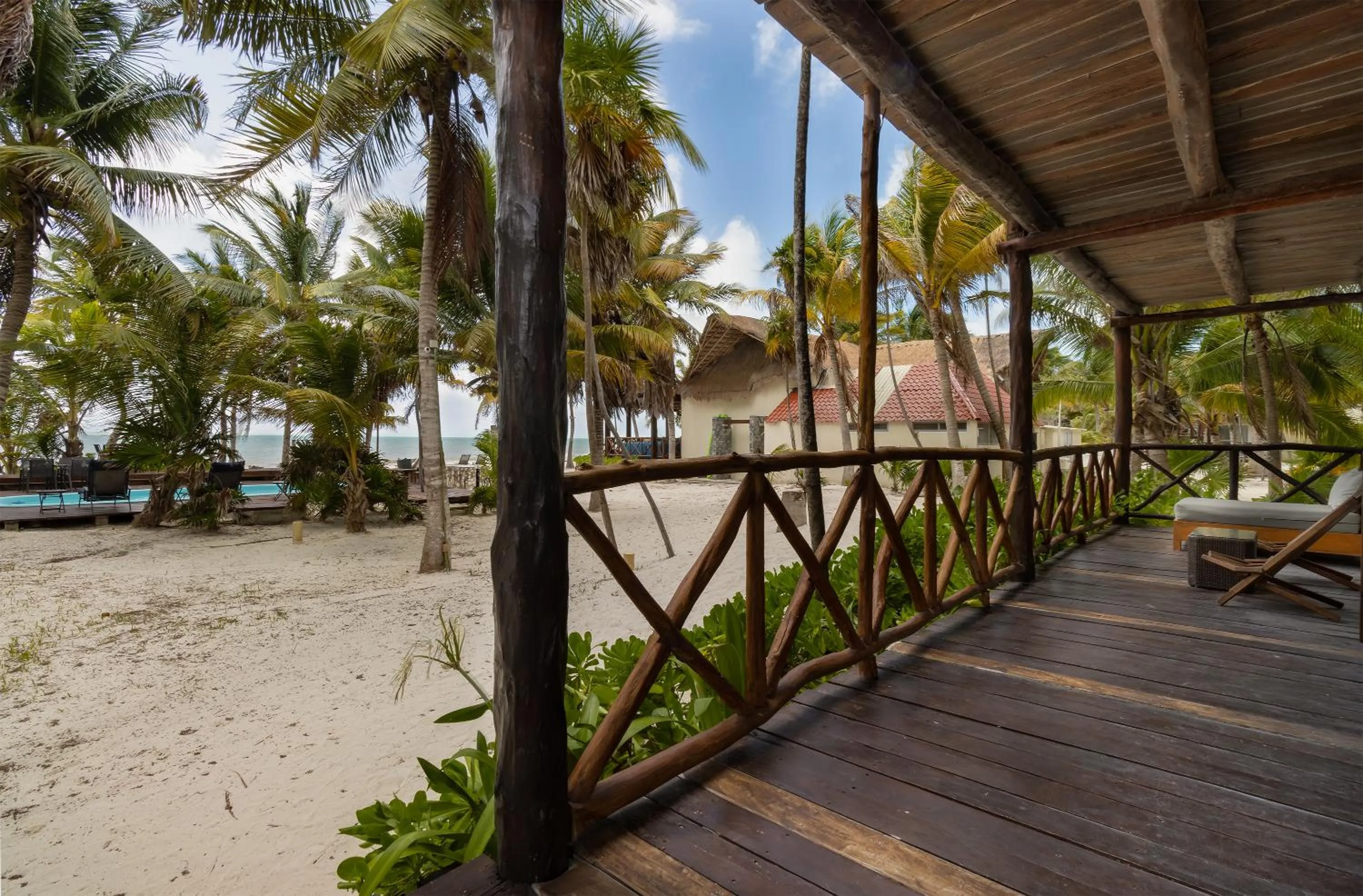 Garden view in Grand Slam Fishing Lodge Tulum