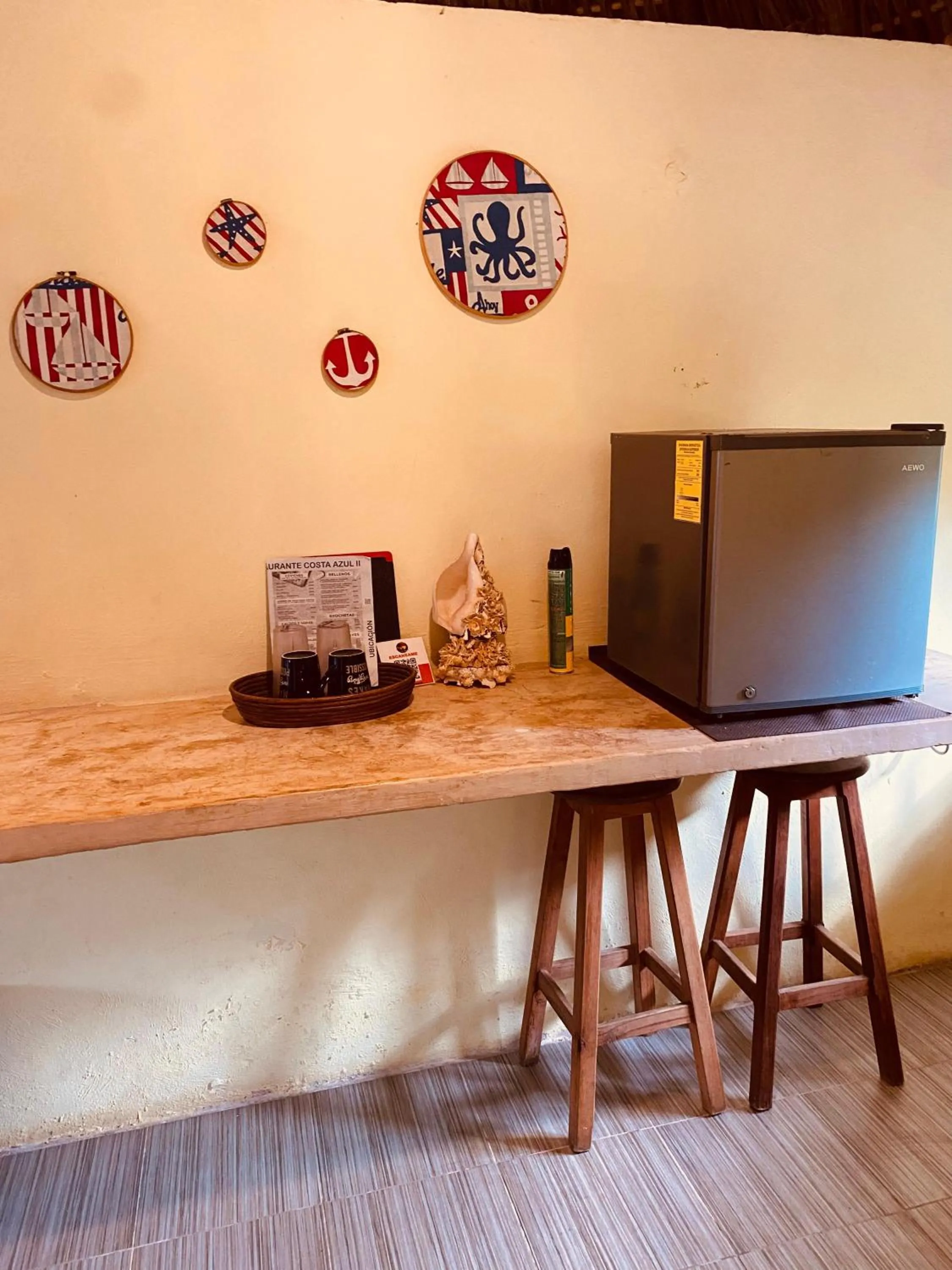 Kitchen or kitchenette in Cabanas Jaalkab