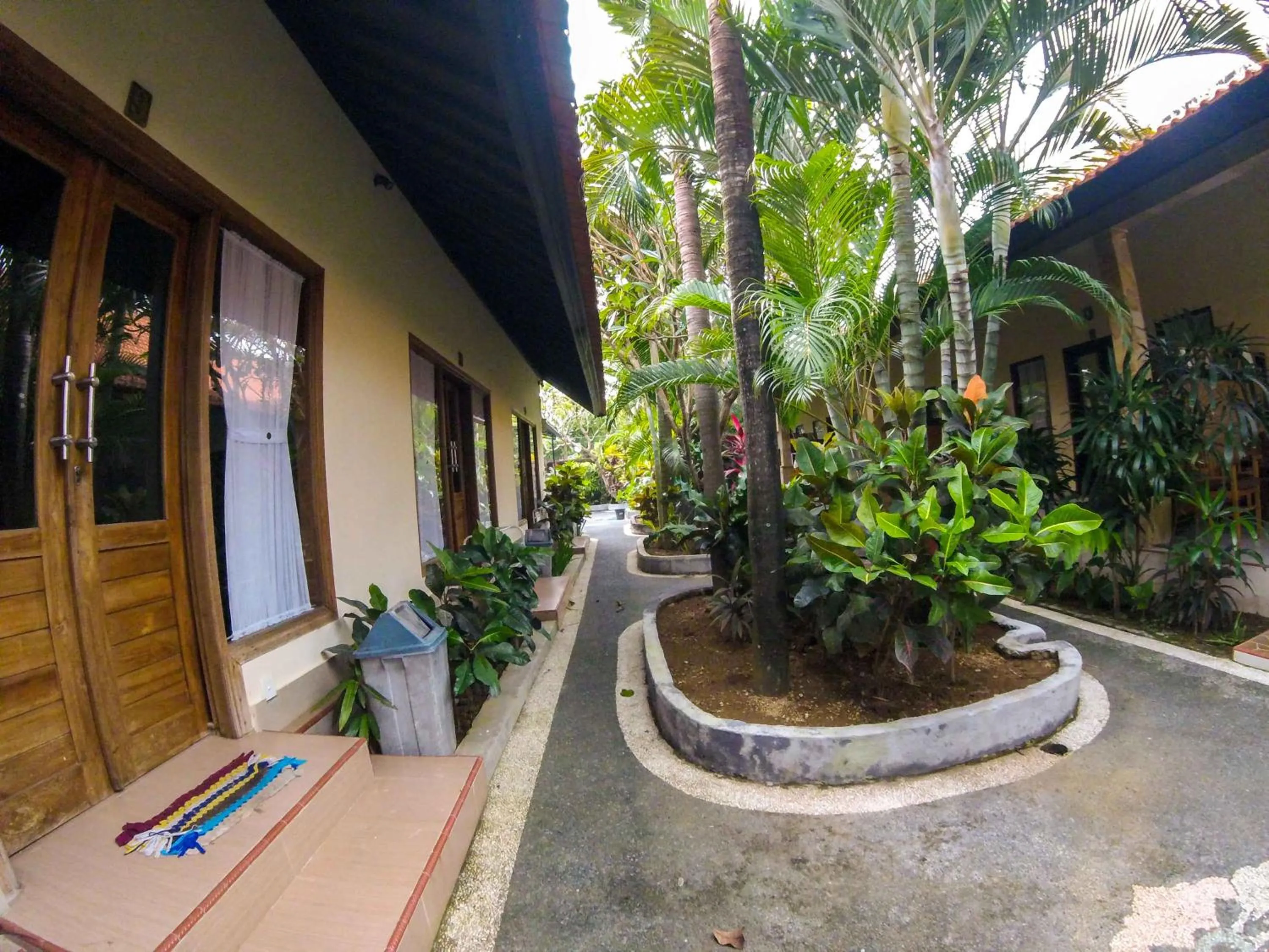 Garden view in Putu Guest House