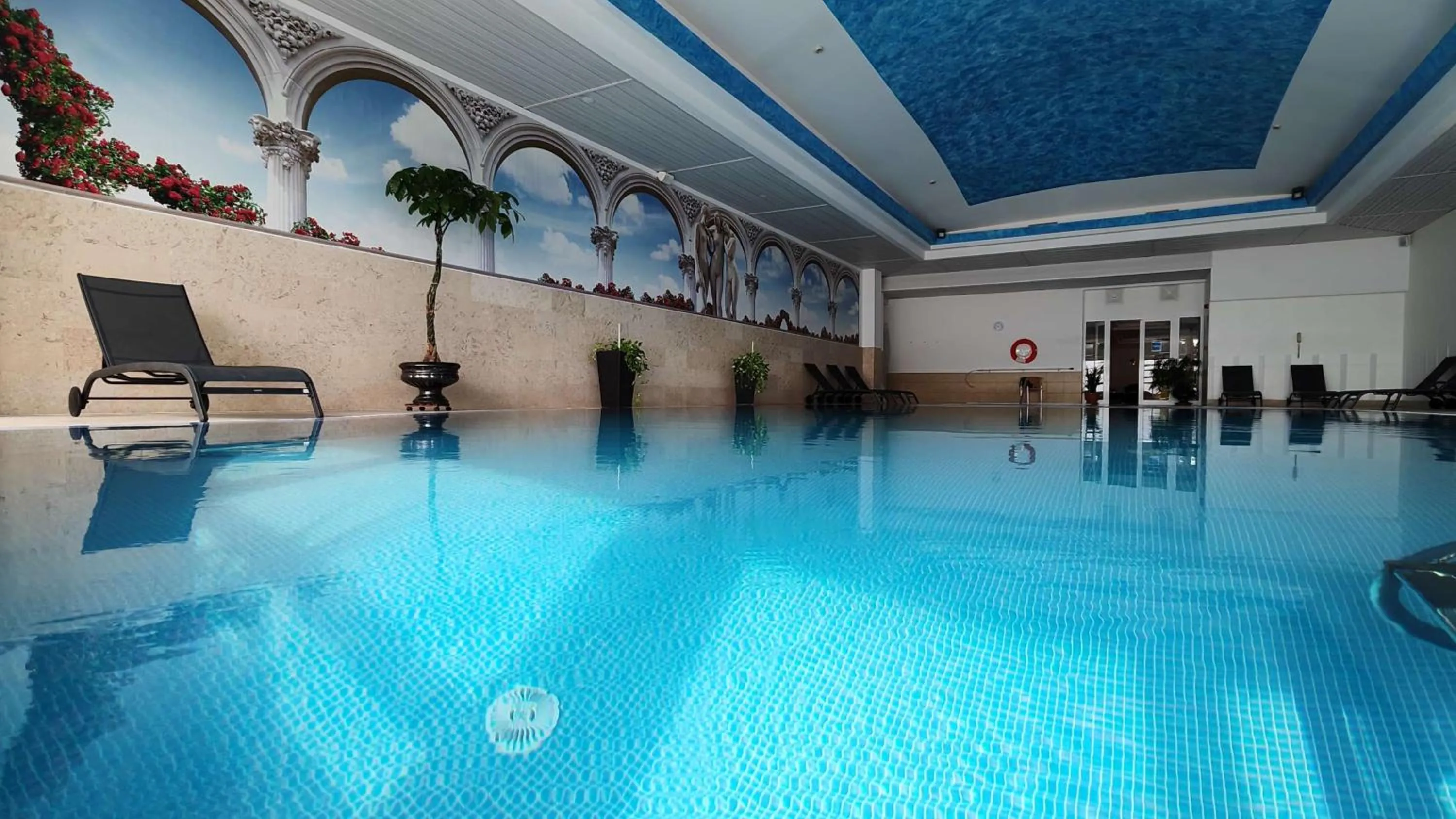 Pool view in Hilton Sibiu