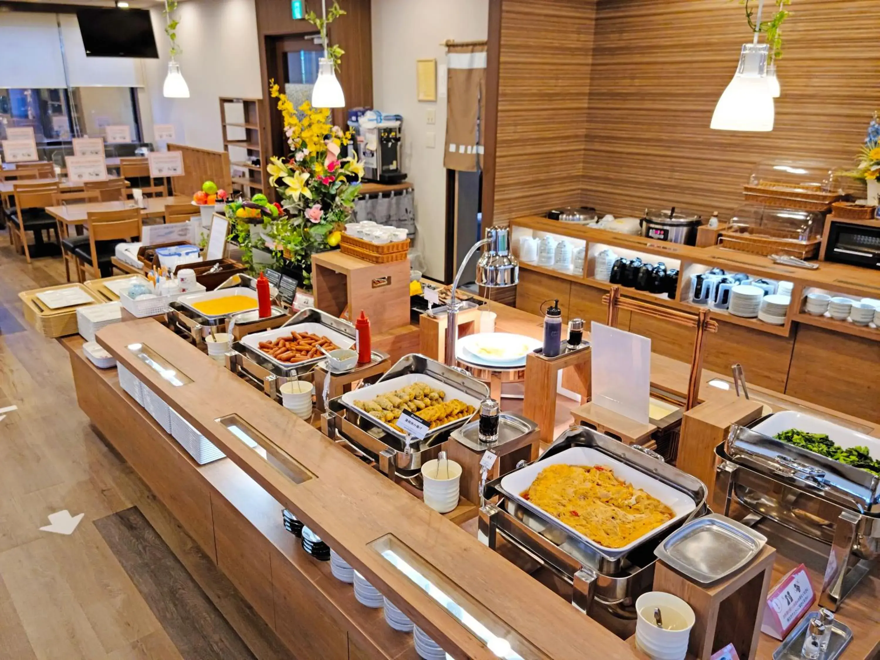 Buffet breakfast in Hotel Route-Inn Saku Minami Inter Buffet breakfast in Hotel Route-Inn Saku Minami Inter
