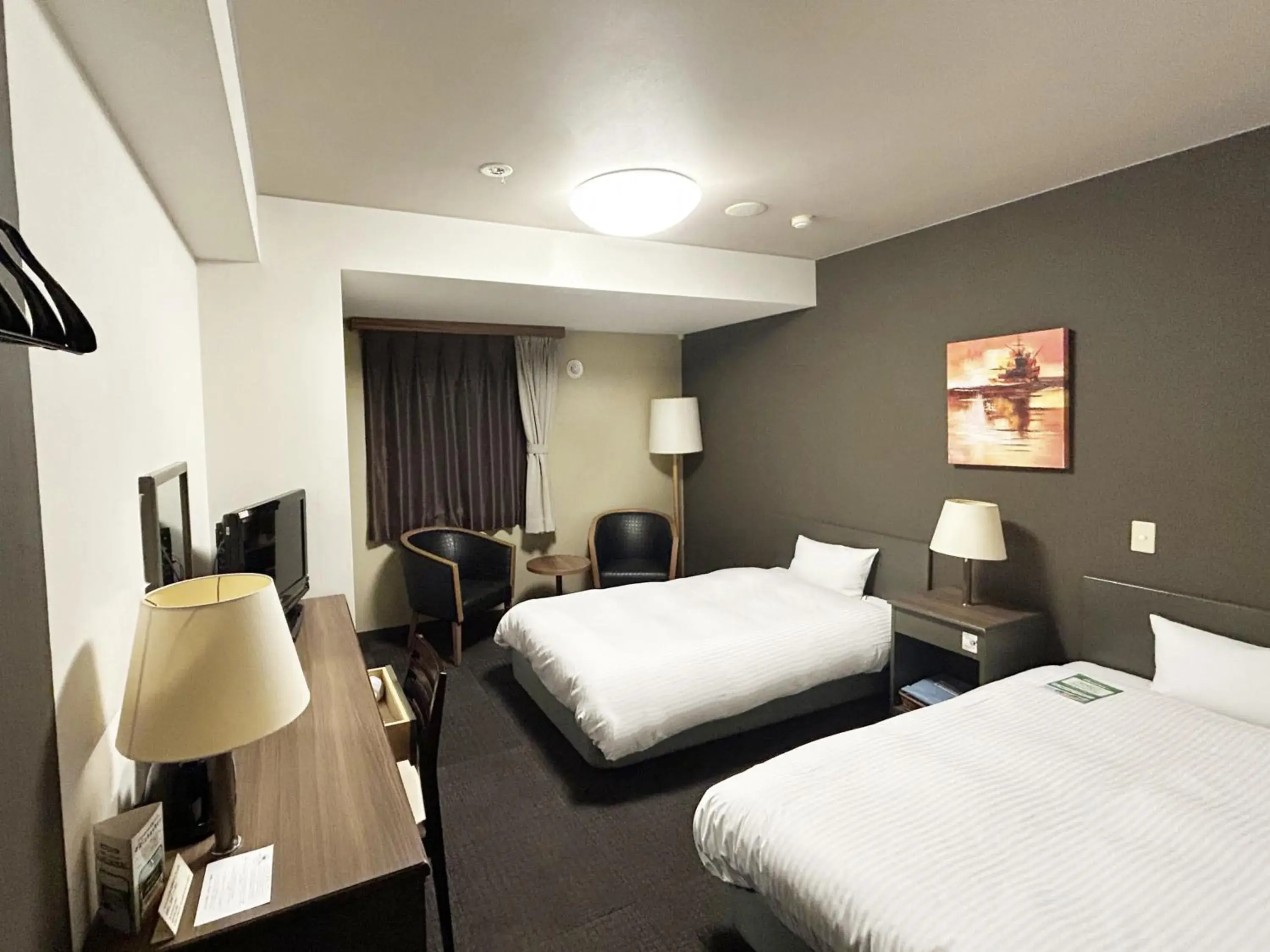 Twin Room - single occupancy - Smoking in Hotel Route-Inn Itoigawa Twin Room - single occupancy - Smoking in Hotel Route-Inn Itoigawa