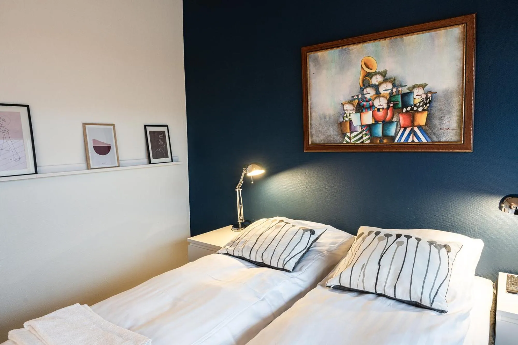 Bed in Hotel Herning