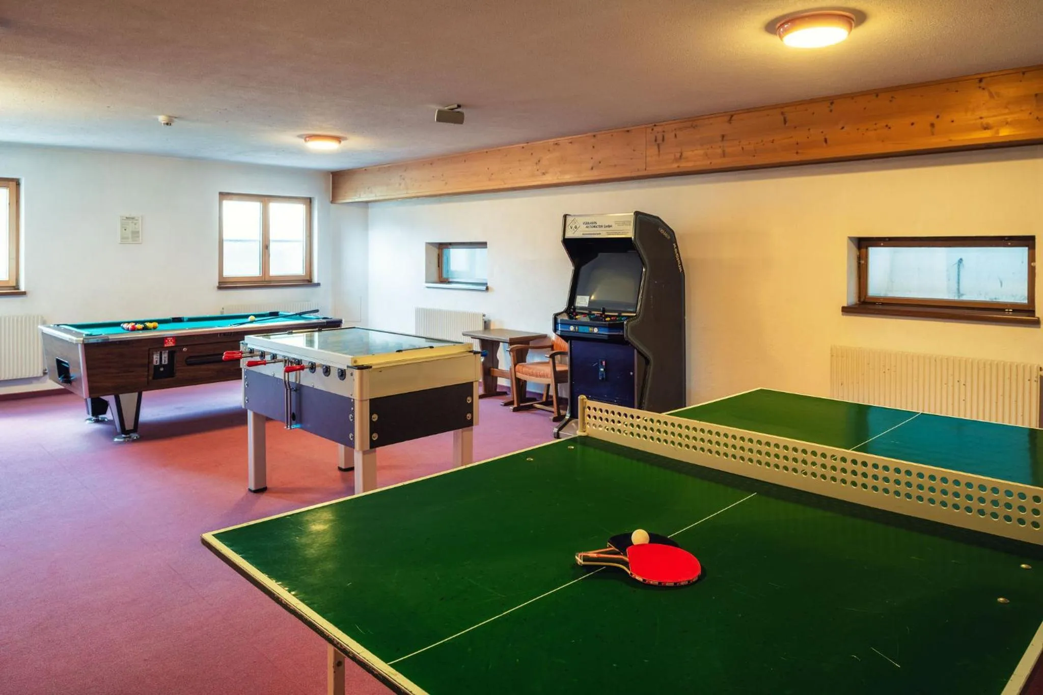 Game Room in Hotel Edelweiss Superior