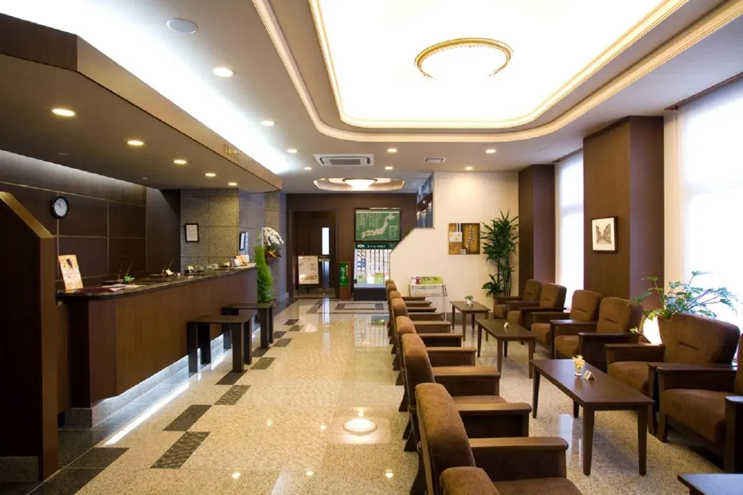 Lobby or reception in Hotel Route-Inn Nanao Ekihigashi Lobby or reception in Hotel Route-Inn Nanao Ekihigashi