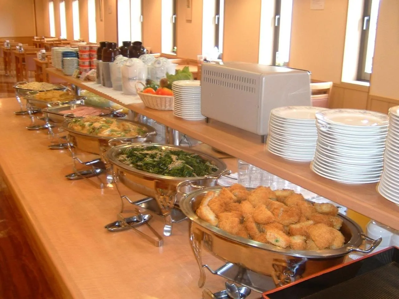 Buffet breakfast in Hotel Route-Inn Nagaoka Ekimae