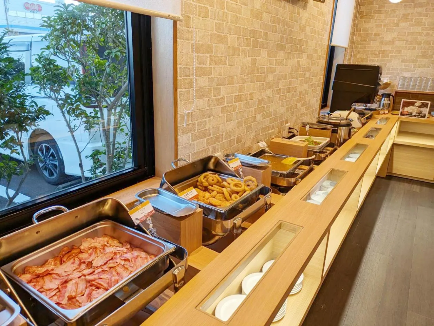 Breakfast in Hotel Route-Inn Fukui Owada