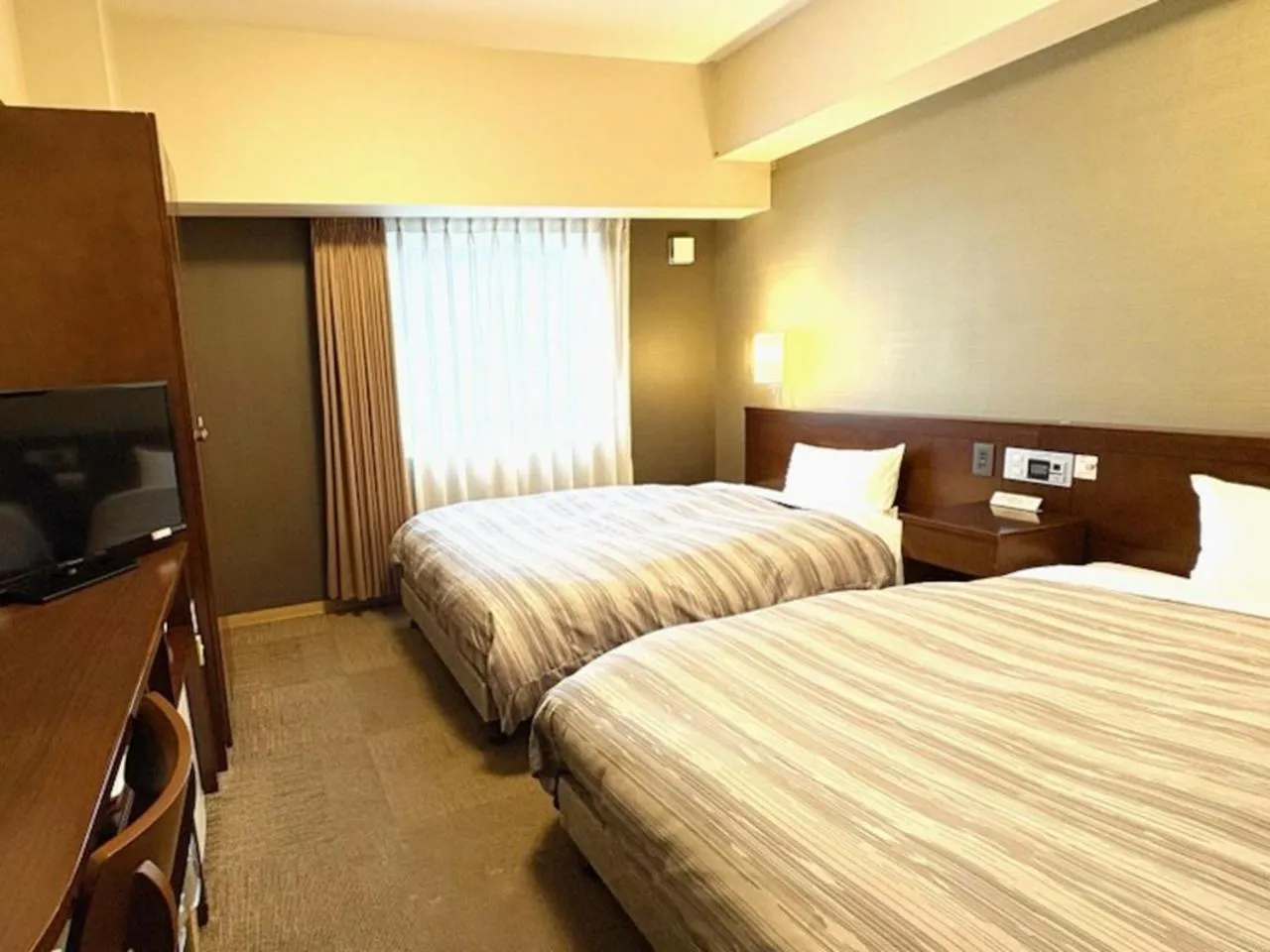 Photo of the whole room, Bed in Hotel Route-Inn Utsunomiya Miyukicho -Kokudou4gou-