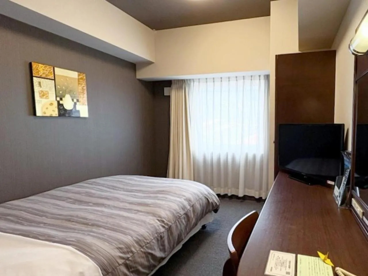 Photo of the whole room, Bed in Hotel Route-Inn Utsunomiya Miyukicho -Kokudou4gou-