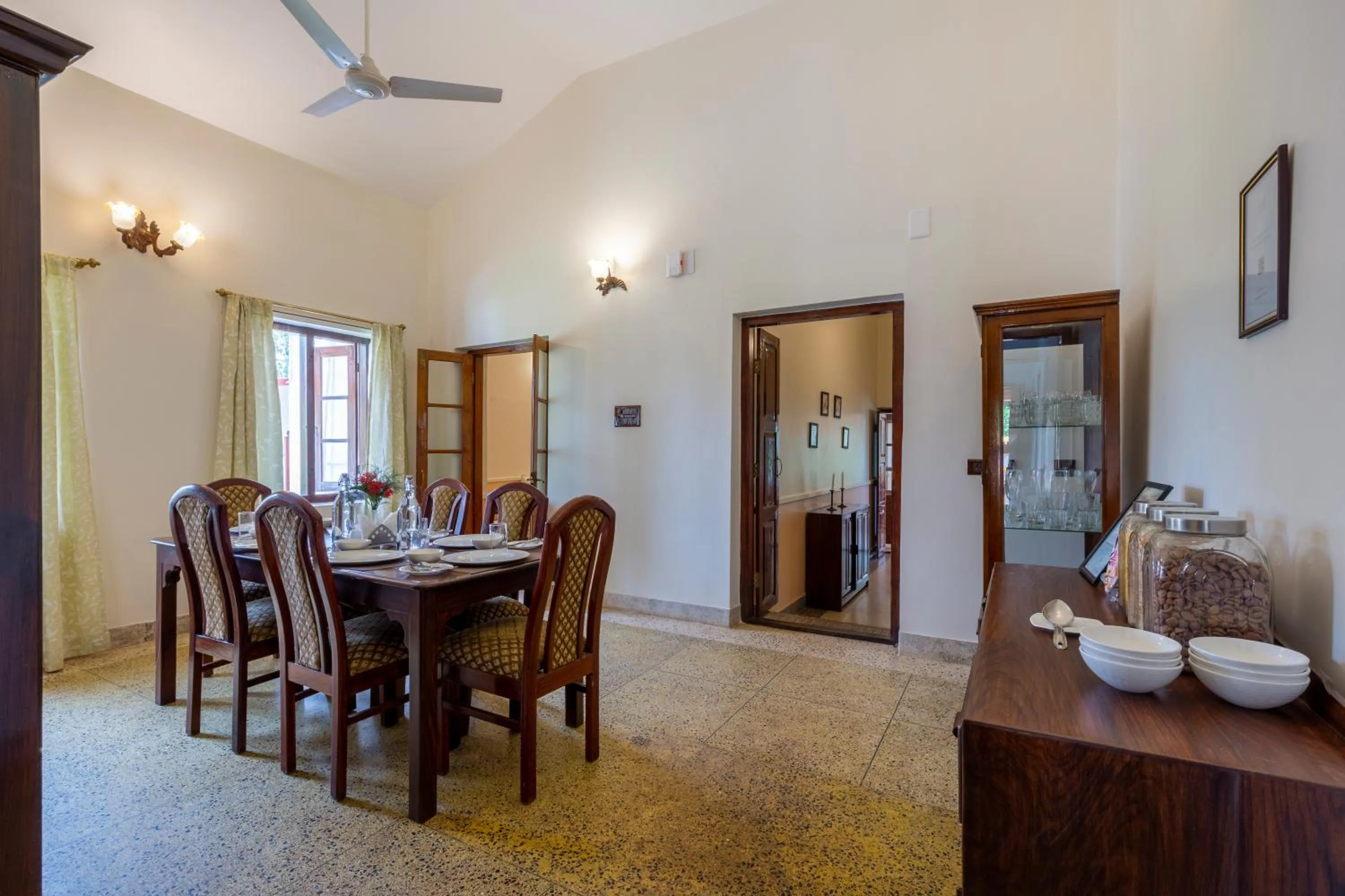 Dining area in Ama Plantation Trails Coorg