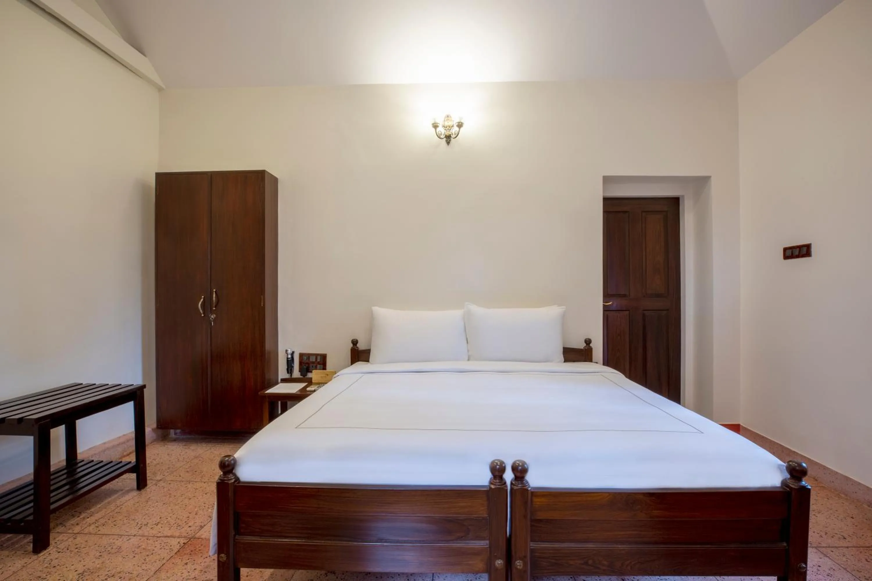 Bed in Ama Plantation Trails Coorg