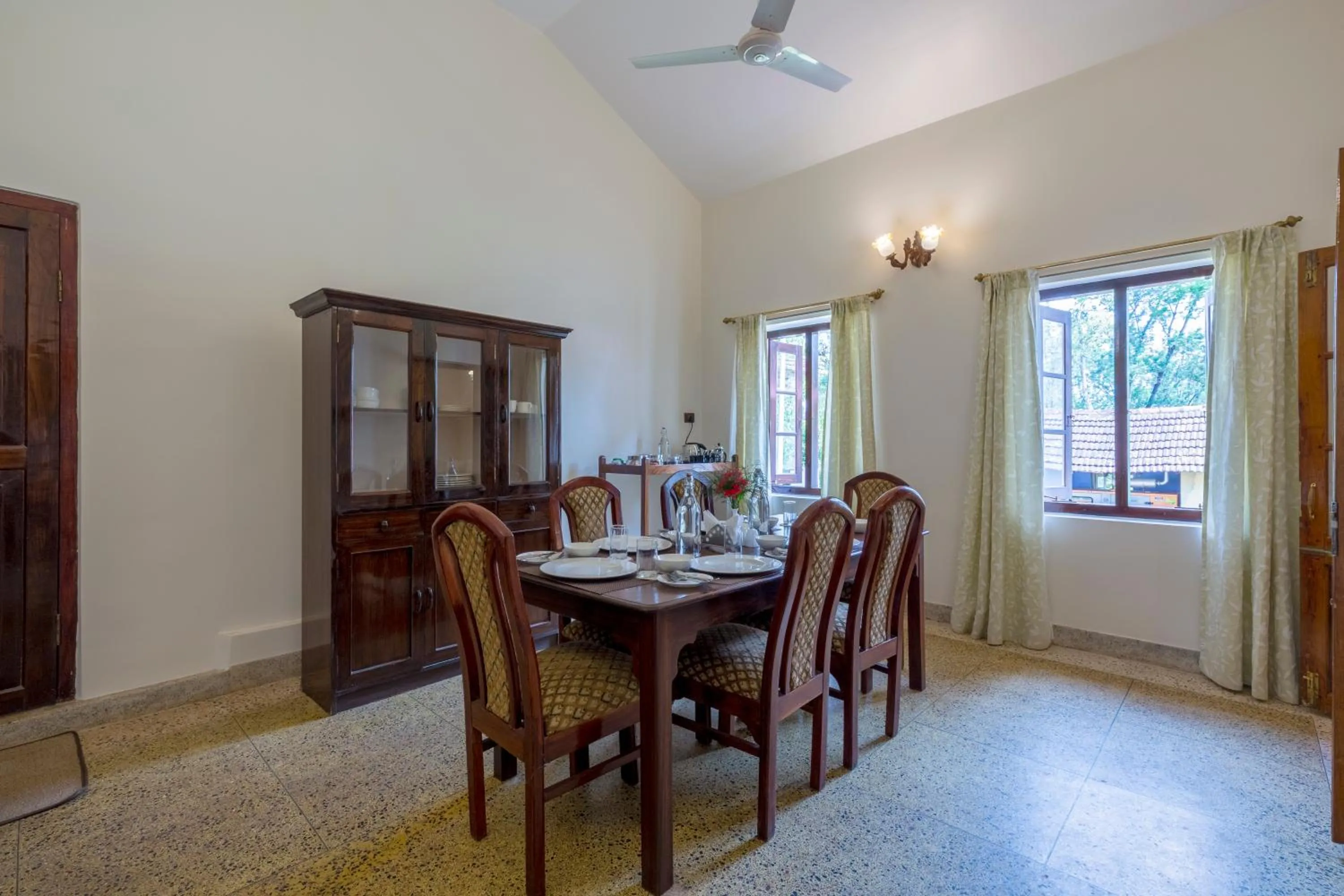 Dining area in Ama Plantation Trails Coorg