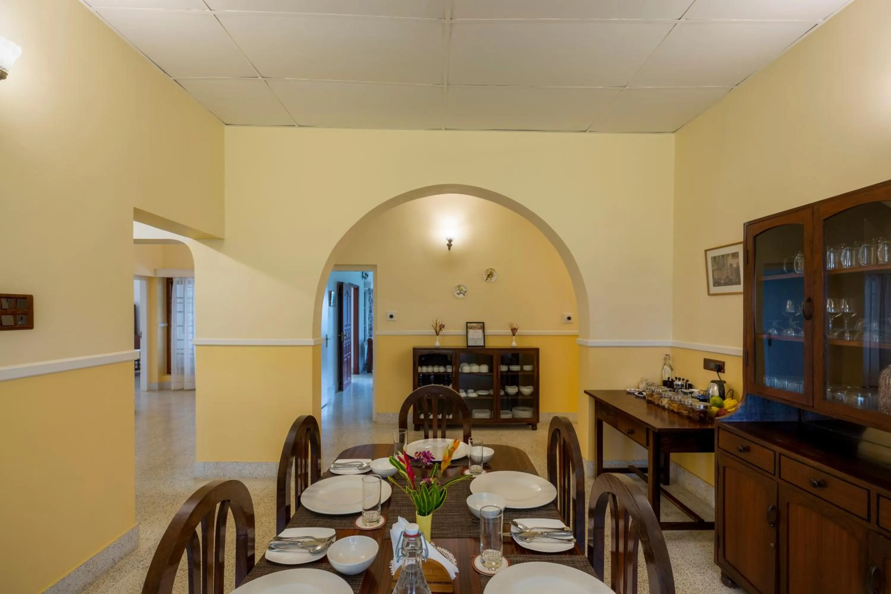 Dining area in Ama Plantation Trails Coorg