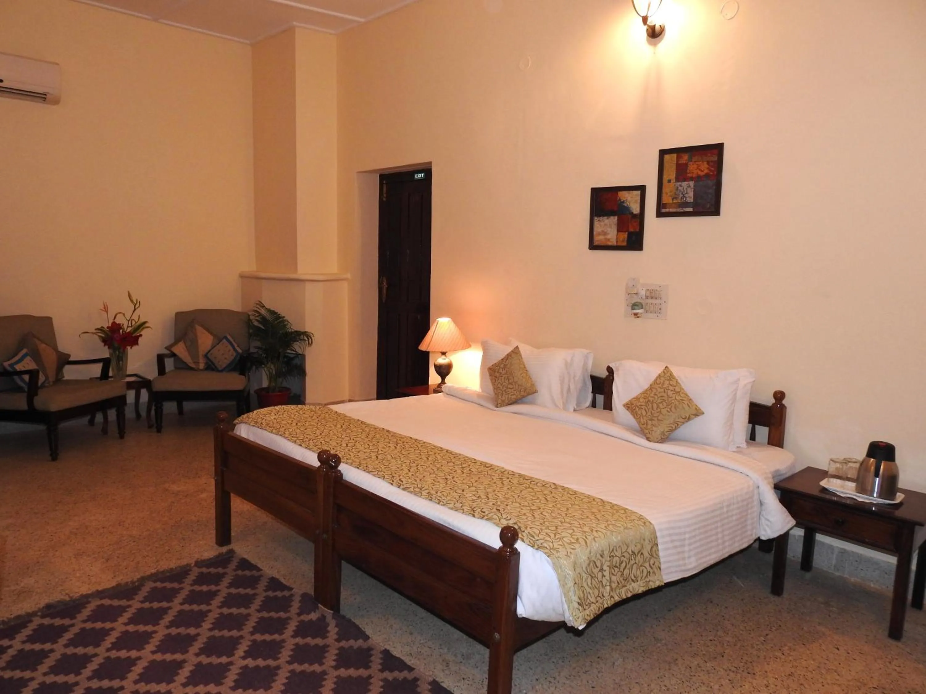 Bed in Ama Plantation Trails Coorg