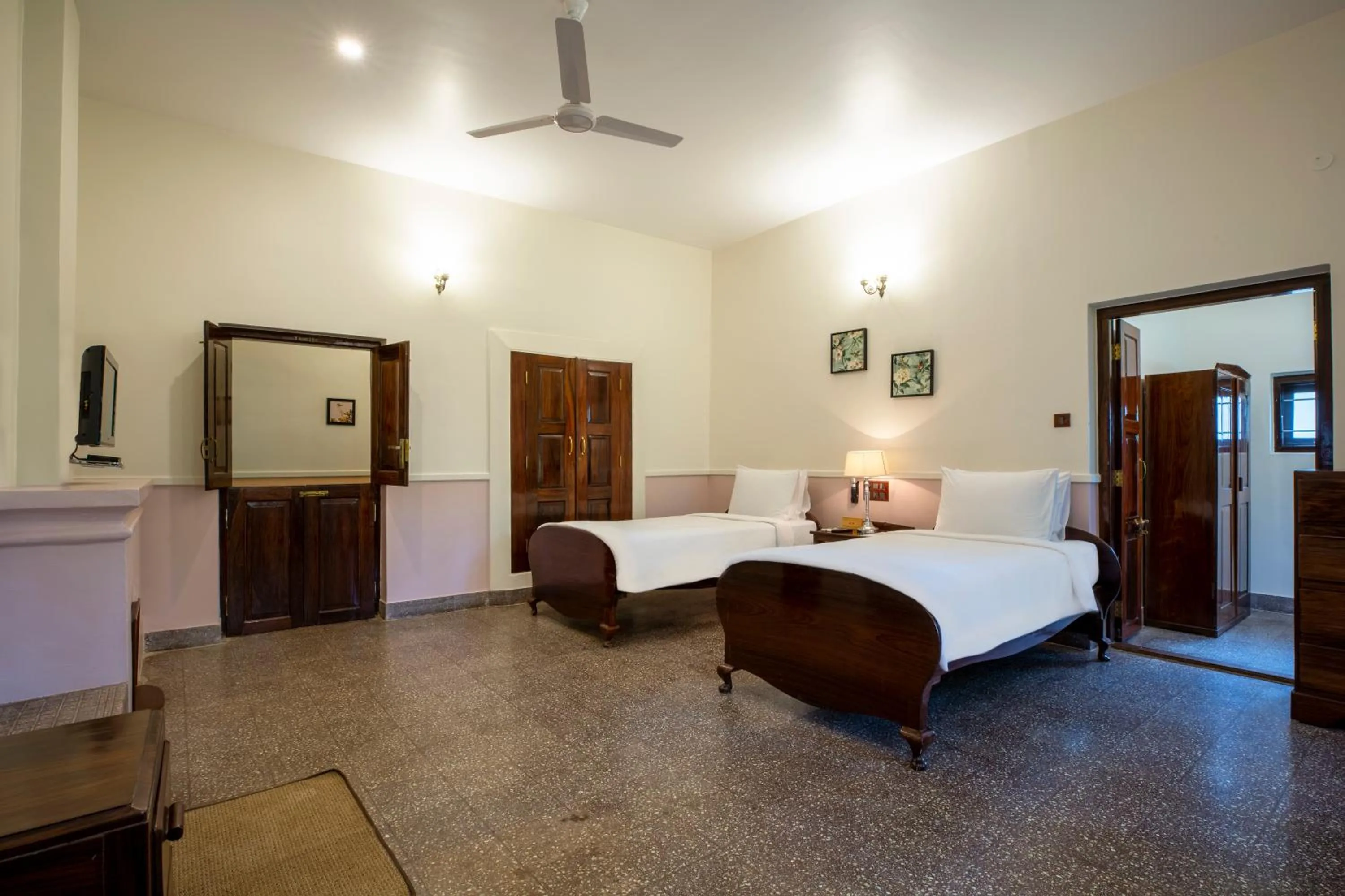 Bed in Ama Plantation Trails Coorg