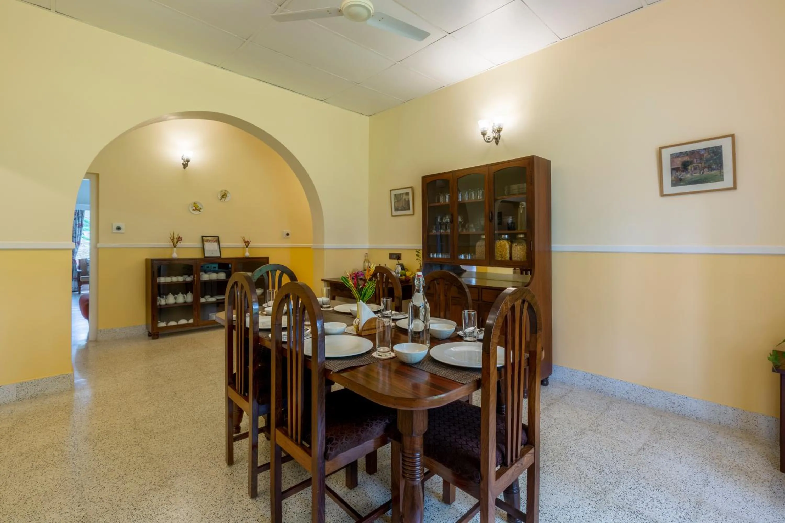 Dining area in Ama Plantation Trails Coorg