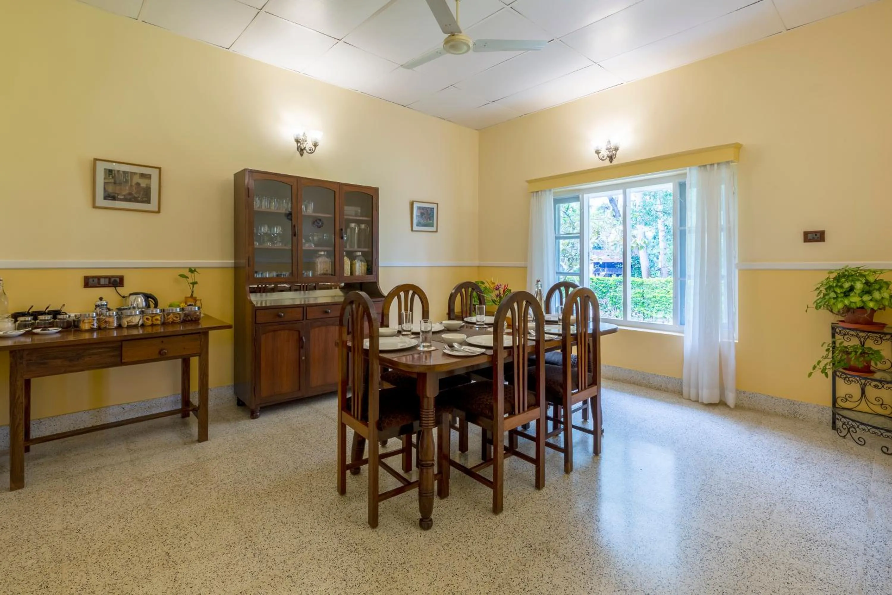 Dining area in Ama Plantation Trails Coorg
