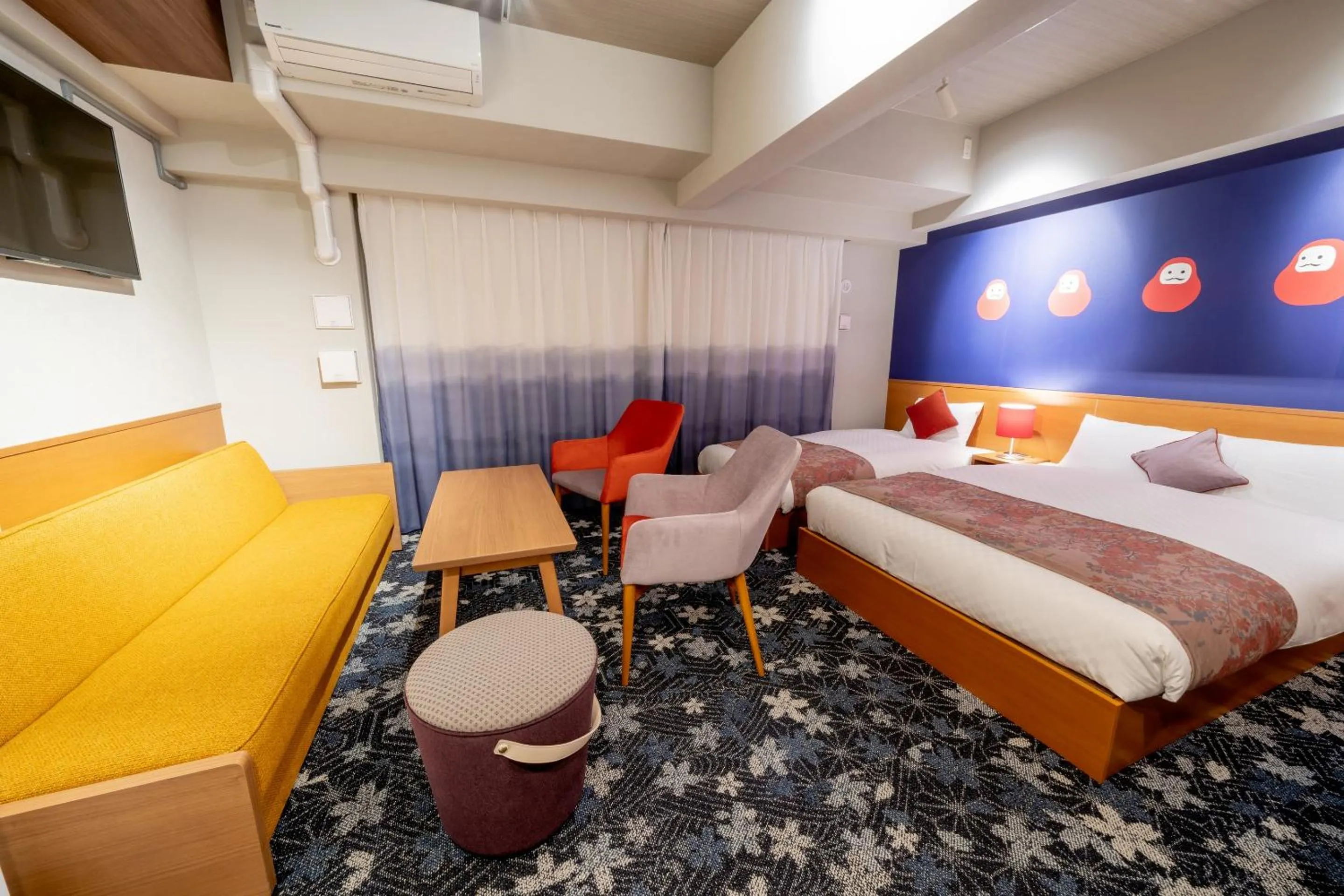 Living room, Bed in RESI STAY THE KYOTO