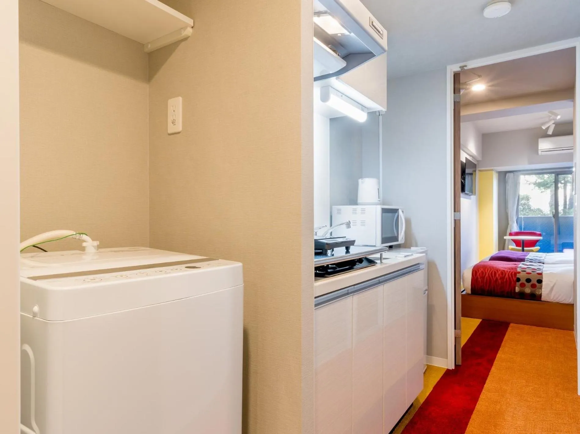 Kitchen or kitchenette, Bed in RESI STAY THE KYOTO