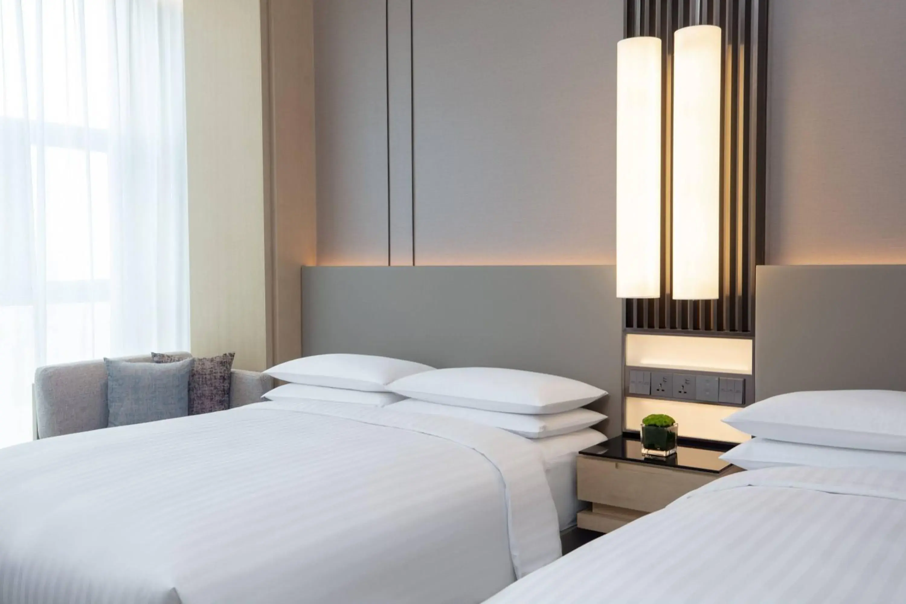 Executive Twin Room in Courtyard by Marriott Jiangsu Taizhou Executive Twin Room in Courtyard by Marriott Jiangsu Taizhou